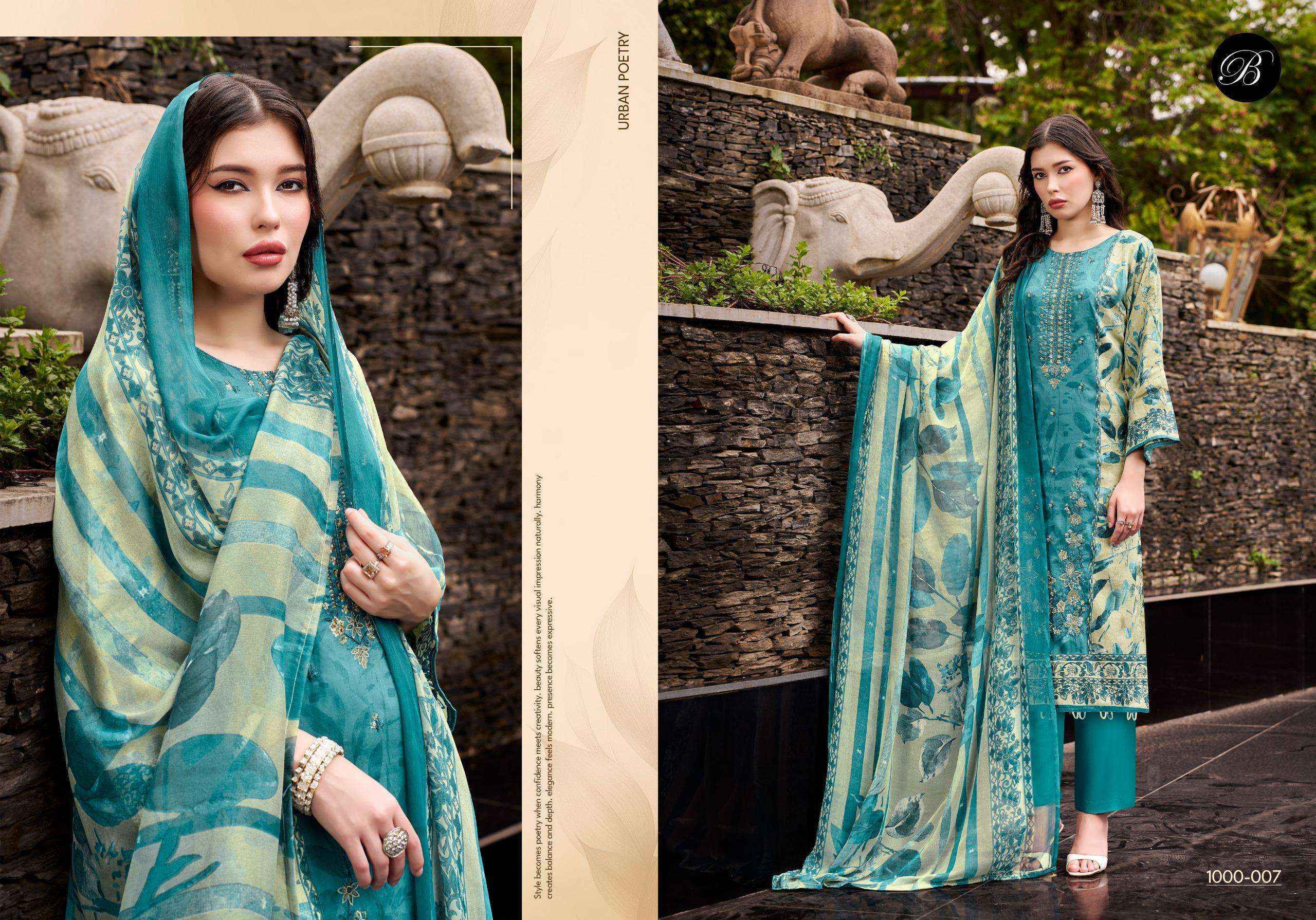 Belliza Feroza Jam Cotton Dress Material 8 pcs Catalogue
