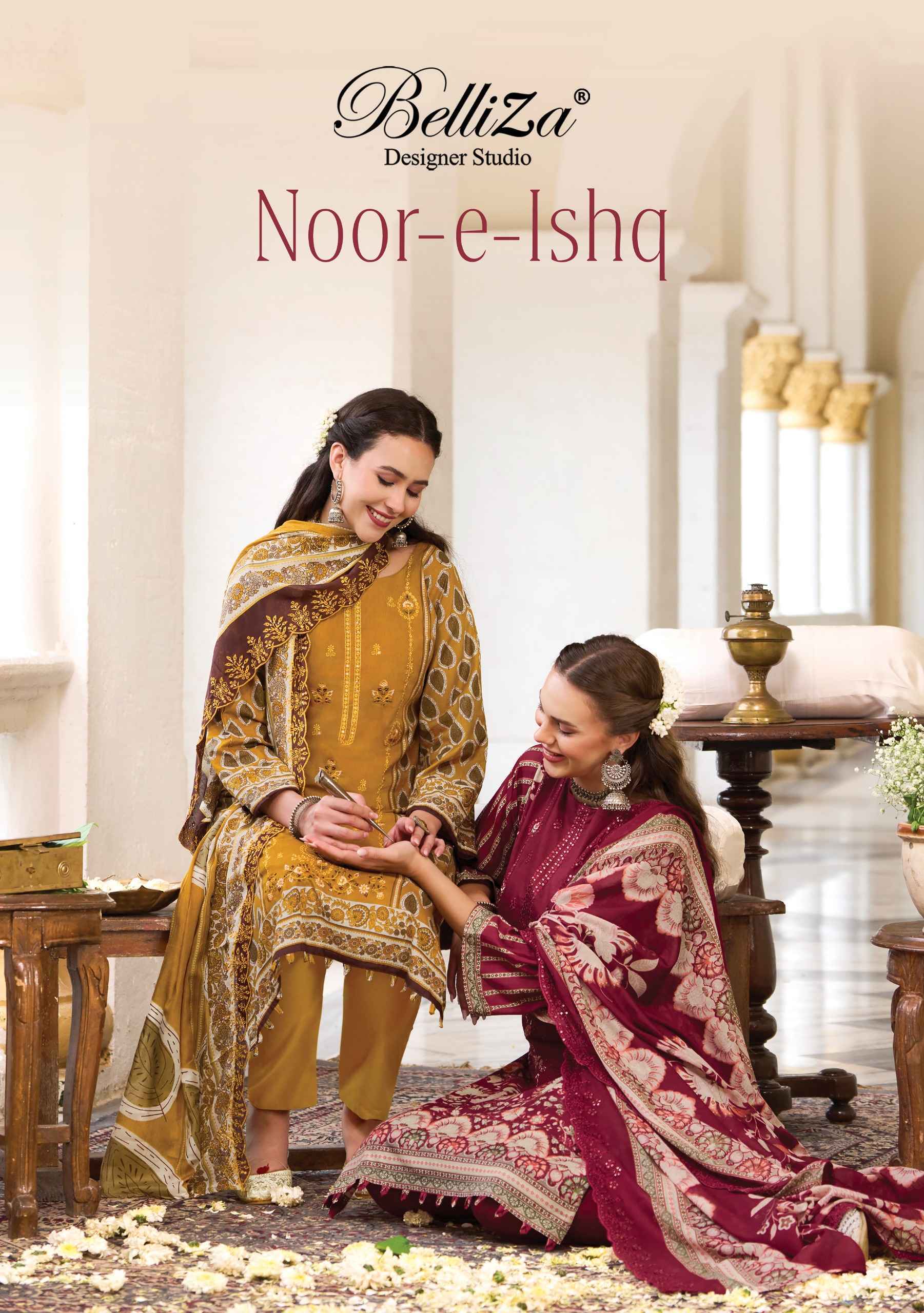 Belliza Noor E Ishq Cotton Dress Material 6 pcs Catalogue