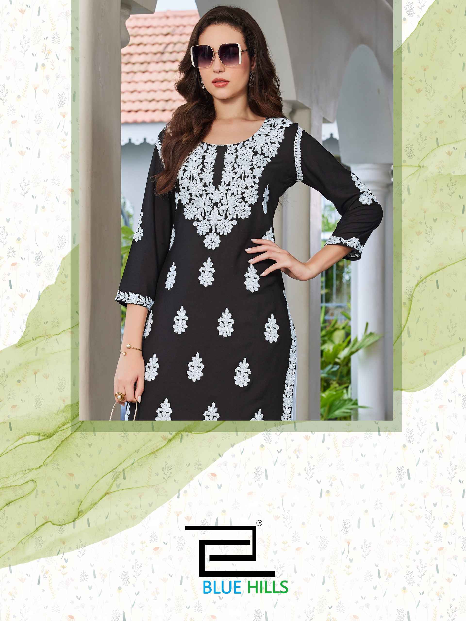 Blue Hills Messi Vol 3 Rayon Kurti With Plazzo 6 pcs Catalogue