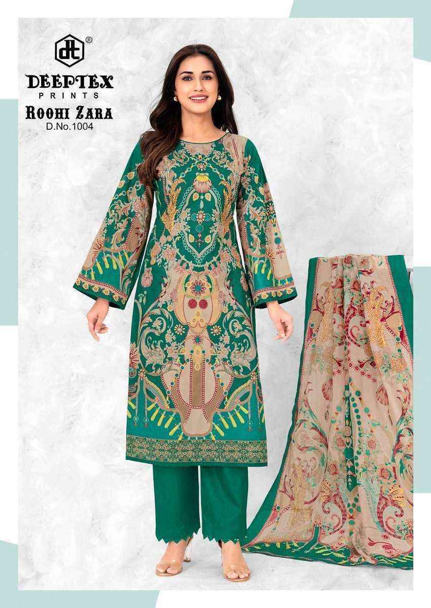 Deeptex Roohi Zara Vol 10 Lawn Cotton Dress Material 8 pcs Catalogue