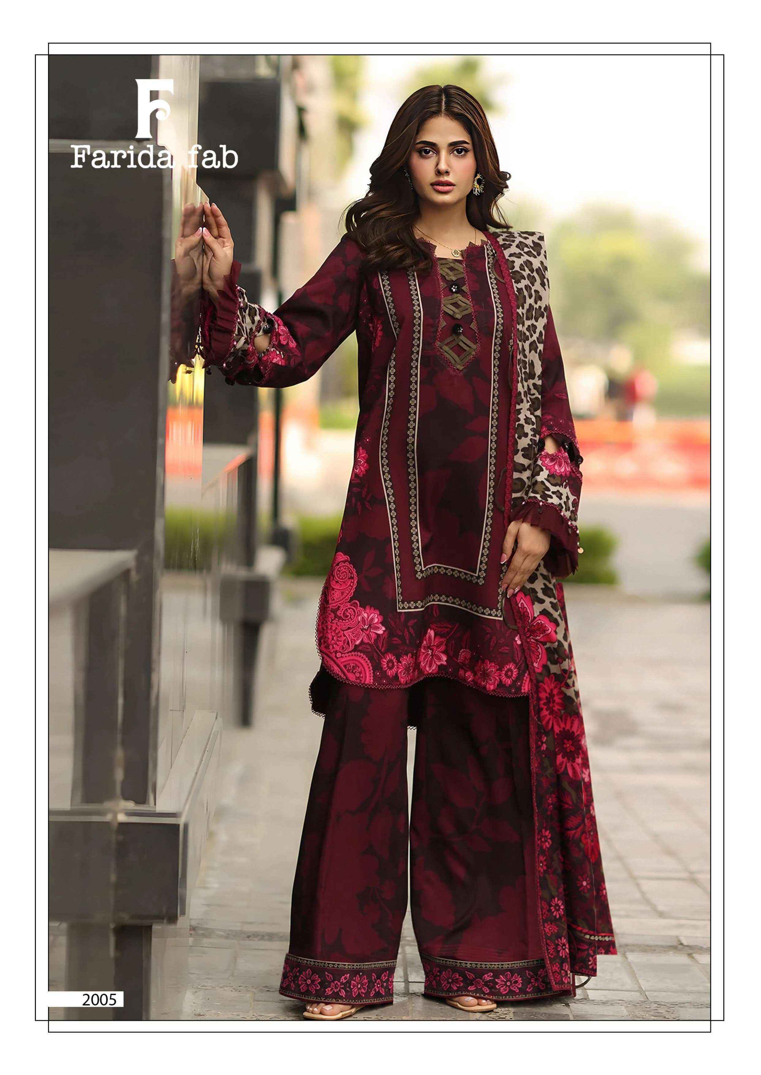 Farida Fab Charizma Vol 2 Cotton Dress 6 pcs Catalogue