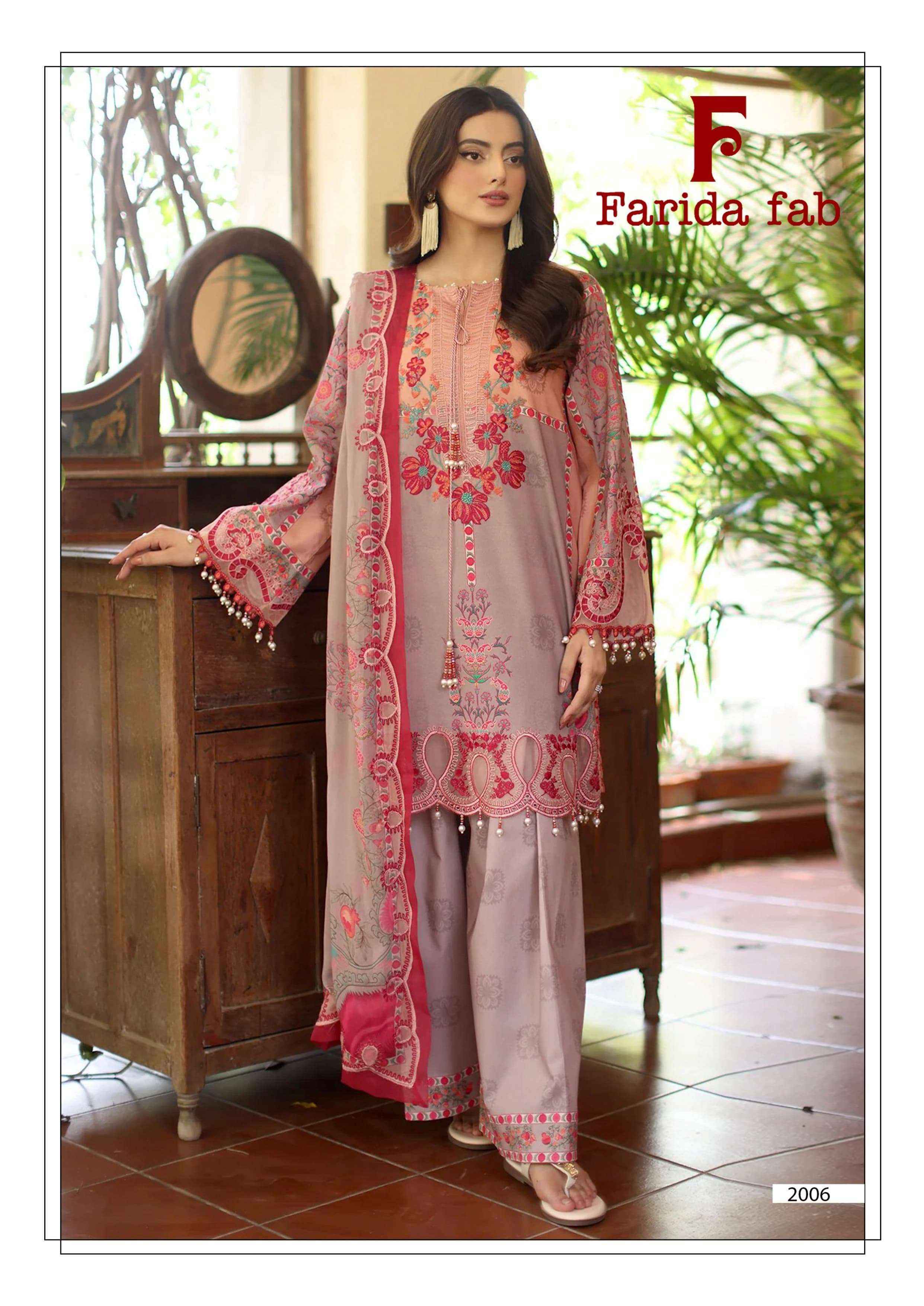Farida Fab Charizma Vol 2 Cotton Dress 6 pcs Catalogue