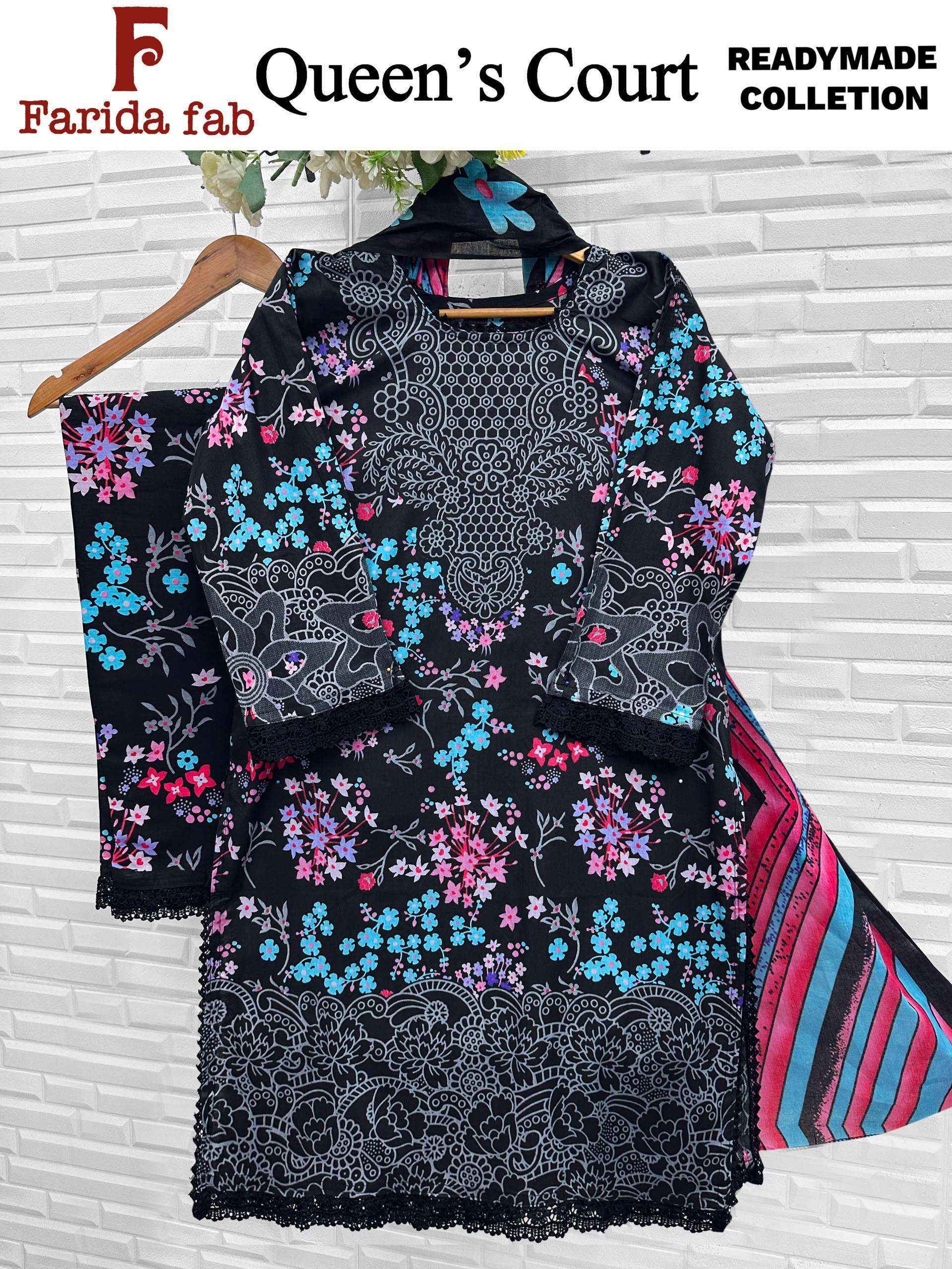 Farida Fab Queens Court Readymade Cotton Dress 6 pcs Catalogue