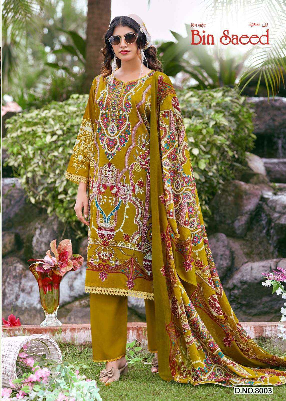 Ganesha Bin Saeed Vol 8 Cotton Dress Material 8 pcs Catalogue