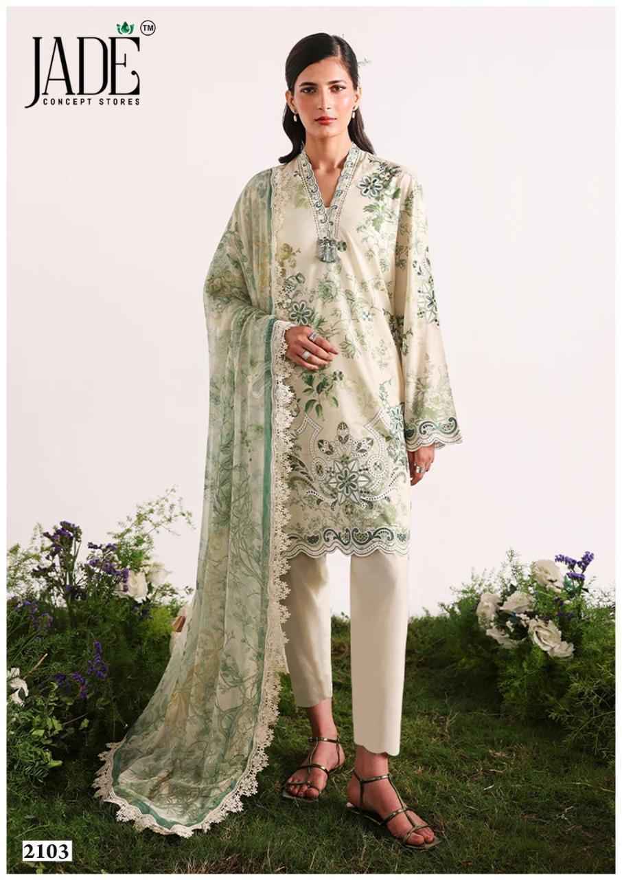 Jade Bin Saeed Heavy Luxury Vol 21 Readymade Cotton Dress 6 pcs Catalogue