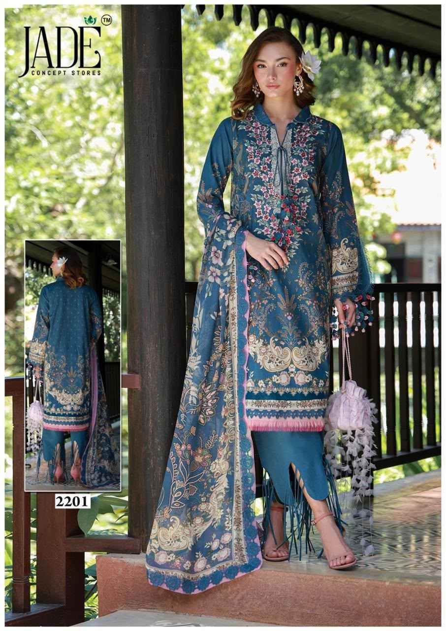 Jade Bin Saeed Heavy Luxury Vol 22 Cotton Dress Material 6 pcs Catalogue
