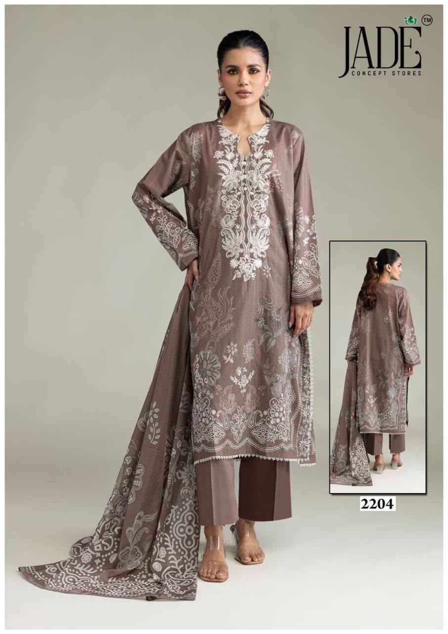 Jade Bin Saeed Heavy Luxury Vol 22 Cotton Dress Material 6 pcs Catalogue