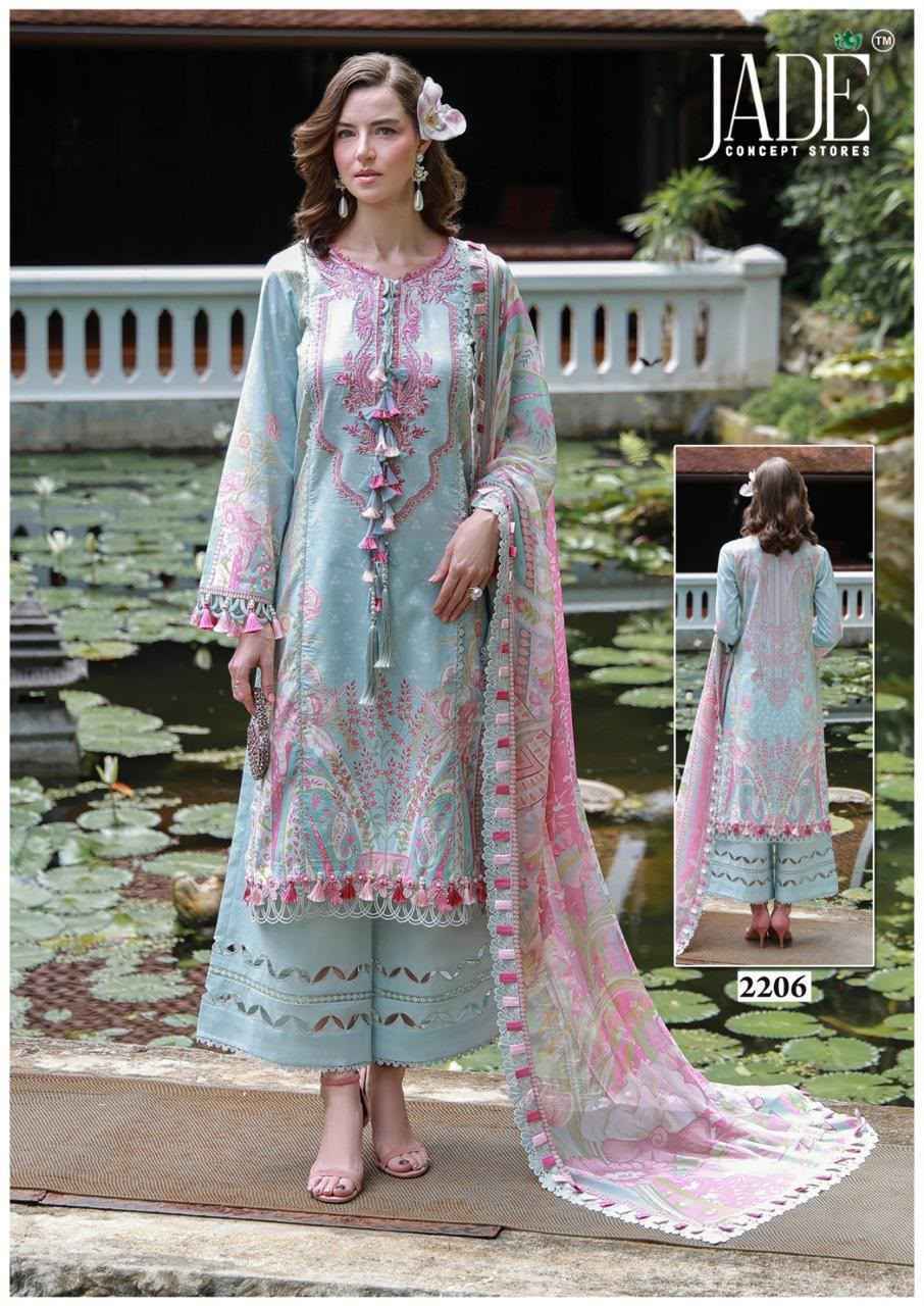 Jade Bin Saeed Heavy Luxury Vol 22 Cotton Dress Material 6 pcs Catalogue