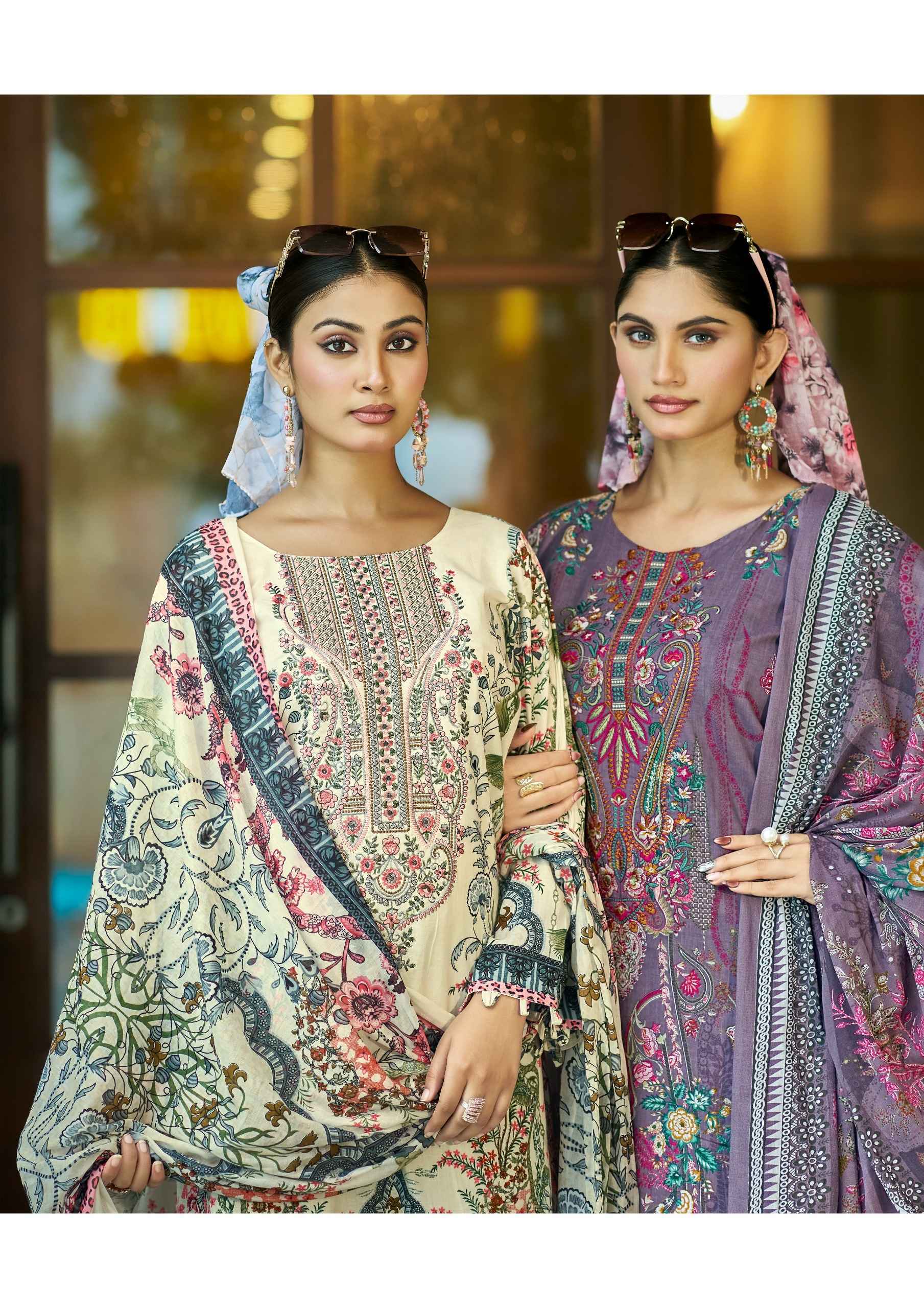 Kavyakala Rihaana Vol 17 Lawn Cotton Dress Material 8 pcs Catalogue