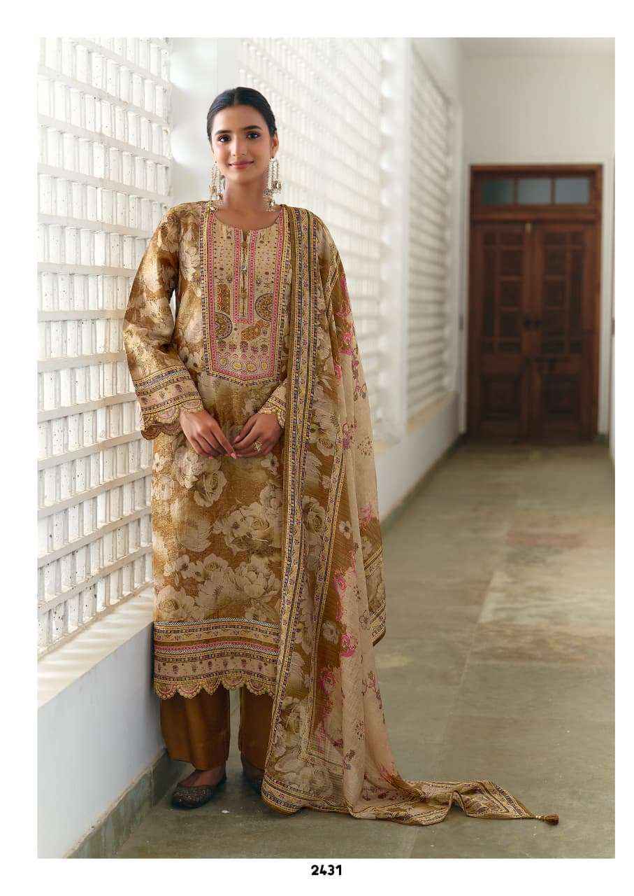 Kimora Tayarian Jacquard Silk Dress Material 4 pcs Catalogue
