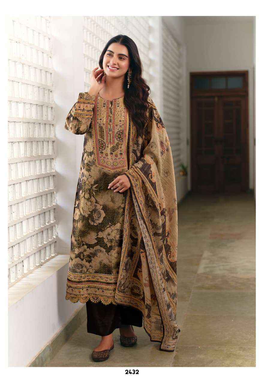 Kimora Tayarian Jacquard Silk Dress Material 4 pcs Catalogue