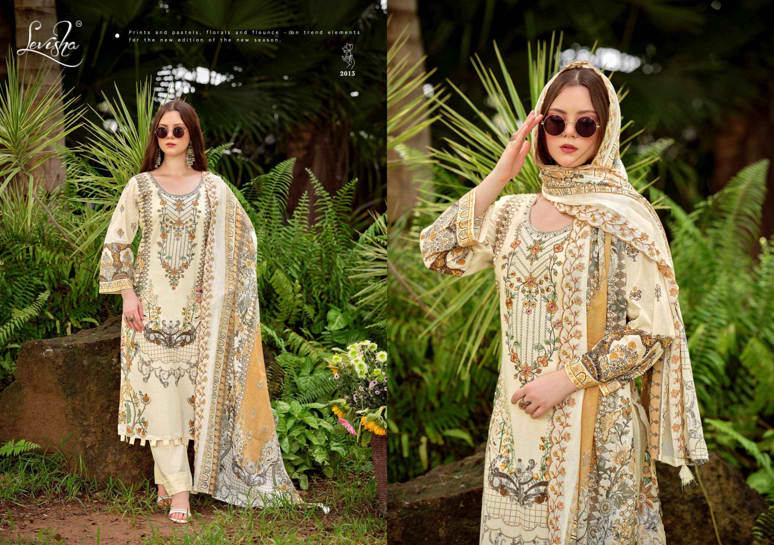 Levisha Mashakali Vol 2 Lawn Cotton Dress Material 8 pcs Catalogue
