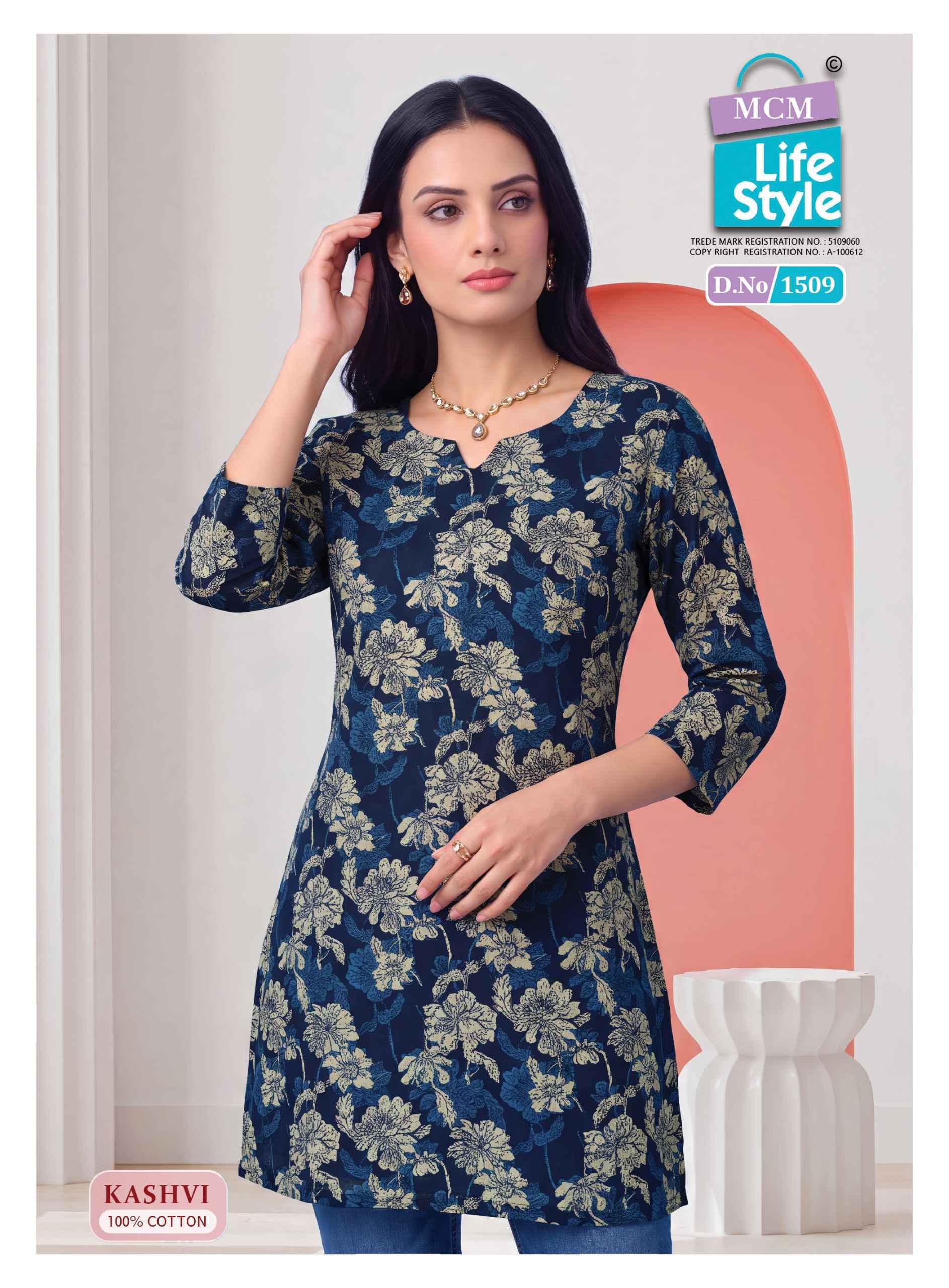 MCM Lifestyle Kashvi Vol 15 Cotton Kurti 10 pcs Catalogue