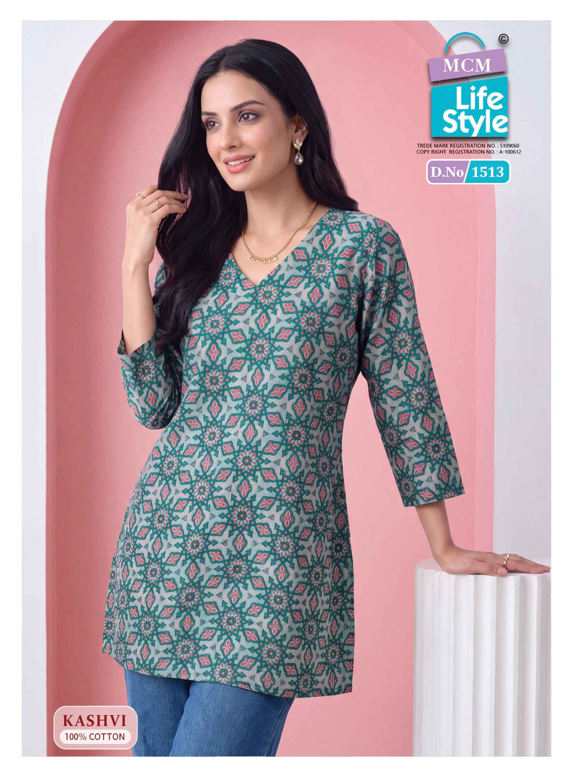 MCM Lifestyle Kashvi Vol 15 Cotton Kurti 10 pcs Catalogue