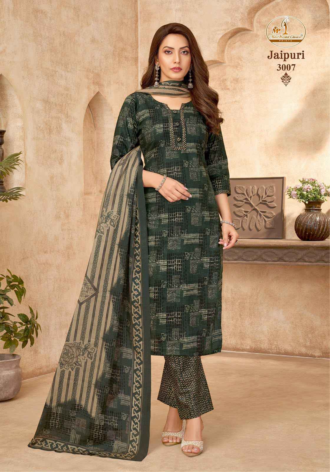 Miss World Choice Jaipuri Vol 3 Readymade Cotton Dress 10 pcs Catalogue