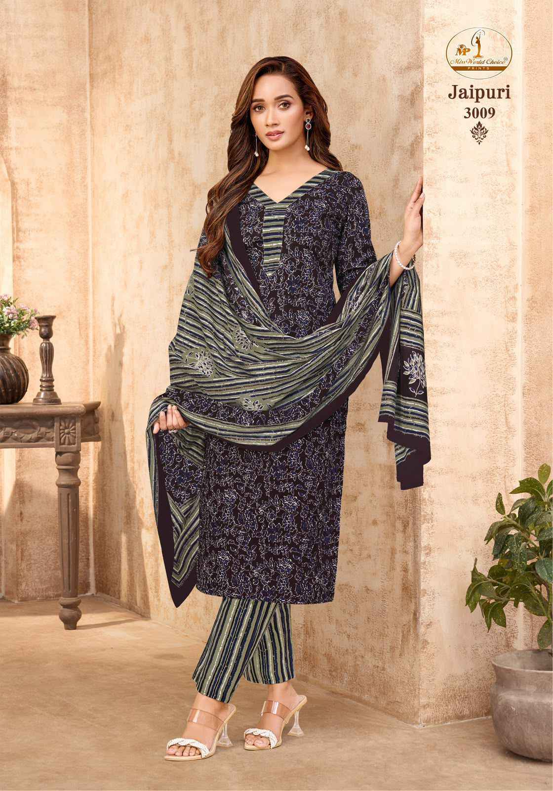 Miss World Choice Jaipuri Vol 3 Readymade Cotton Dress 10 pcs Catalogue