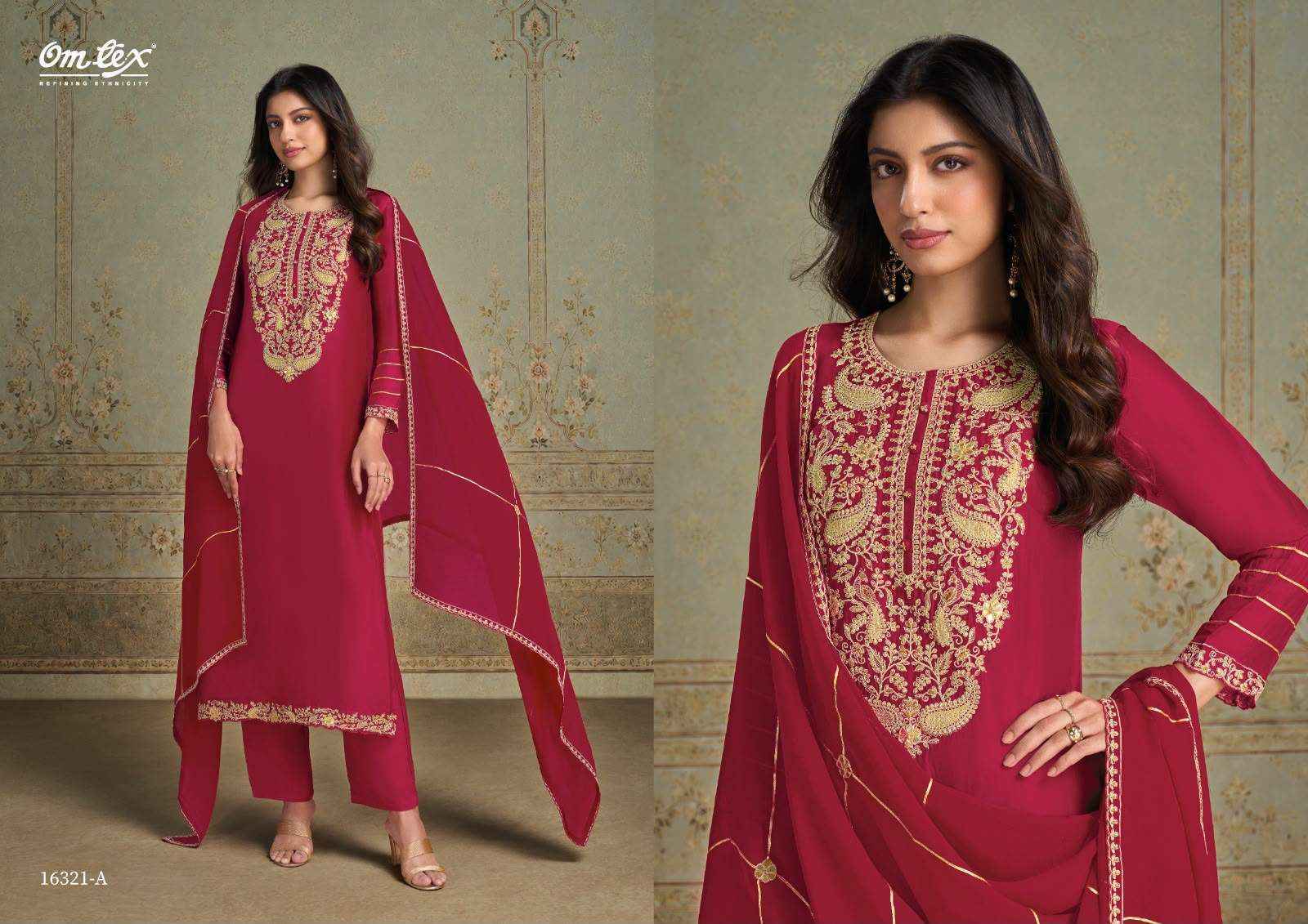 Omtex Liliana Silk Dress Material 4 Pc Catalouge