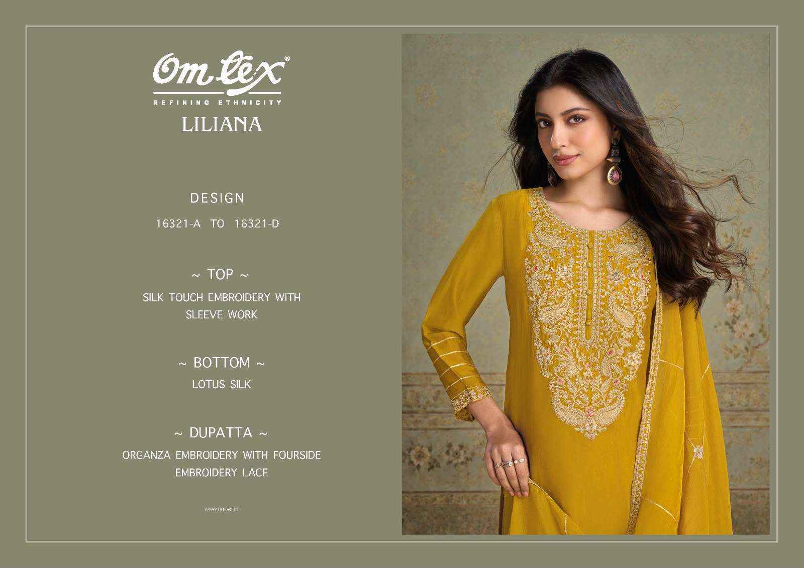 Omtex Liliana Silk Dress Material 4 Pc Catalouge