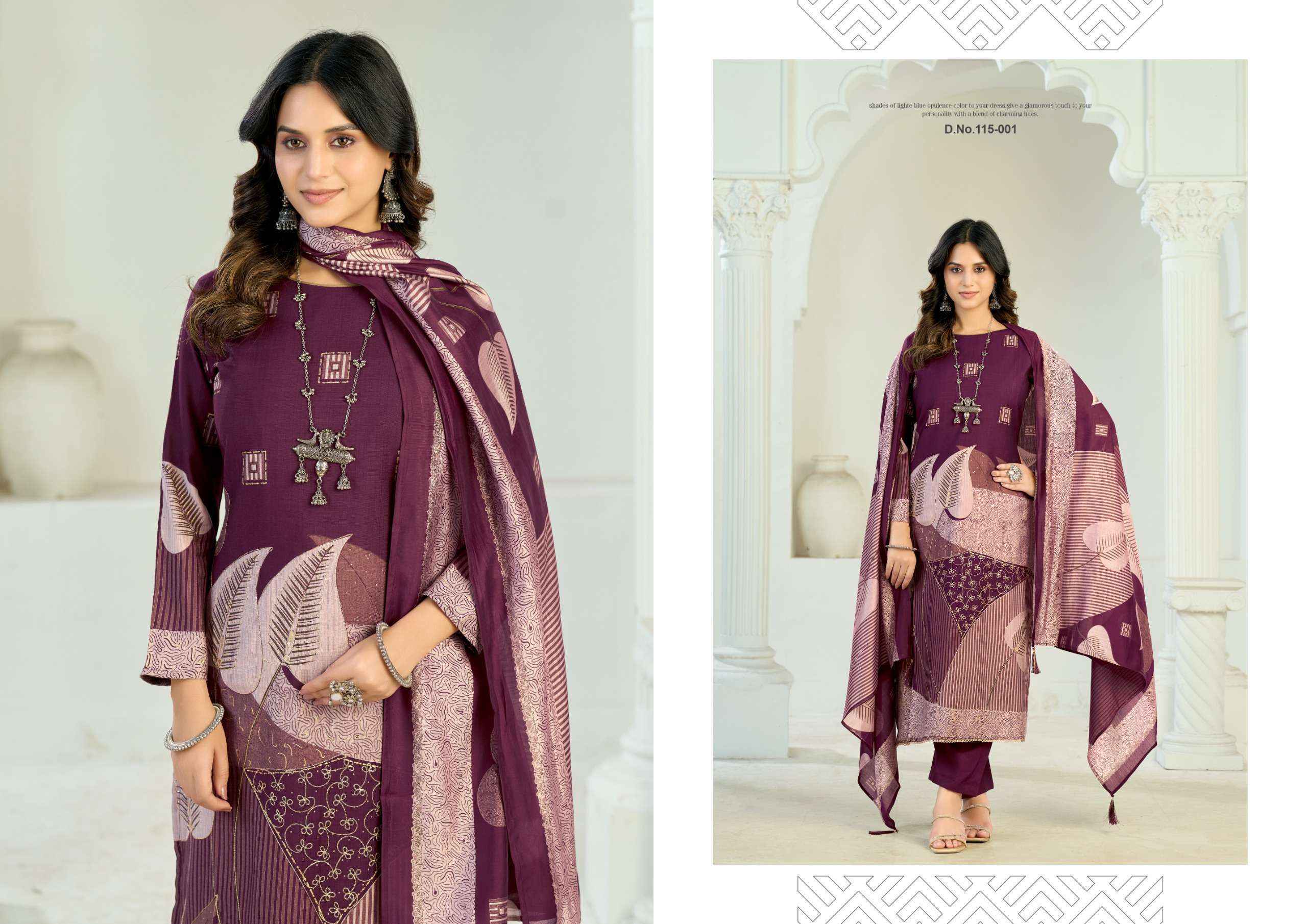 Radhika Fashion Azara Classic Touch Vol 4 Viscose Dress Material 4 pcs Catalogue