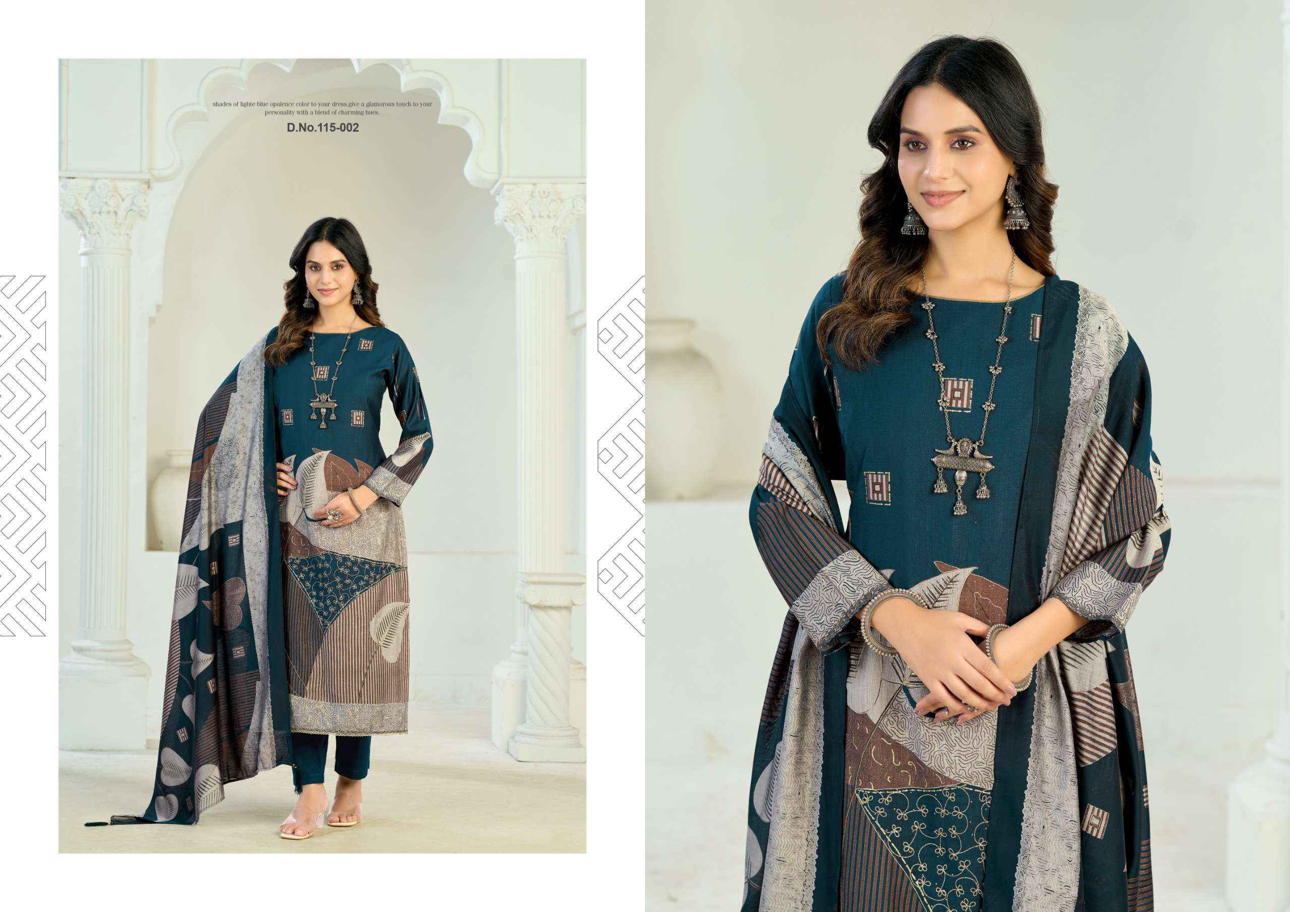 Radhika Fashion Azara Classic Touch Vol 4 Viscose Dress Material 4 pcs Catalogue