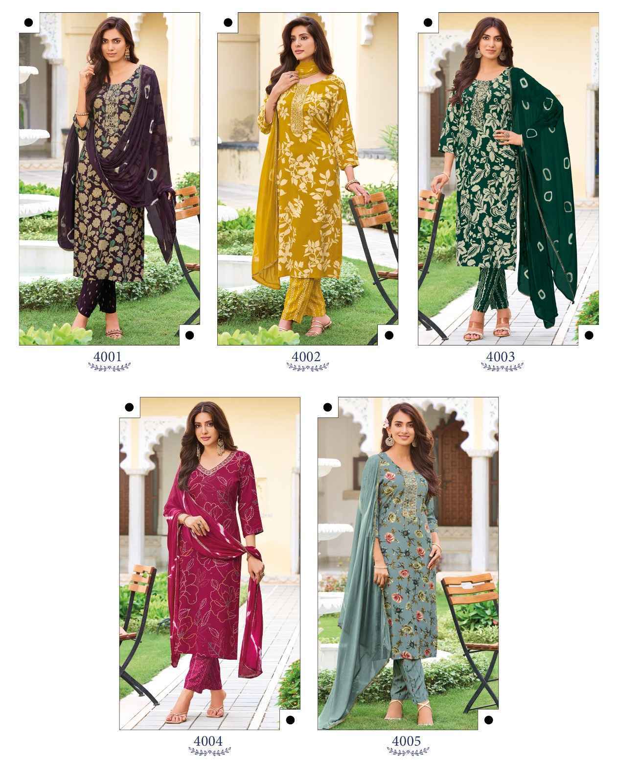 Radhika Lifestyle Siya Vol 4 Reyon Kurti Combo 8 pcs Catalogue