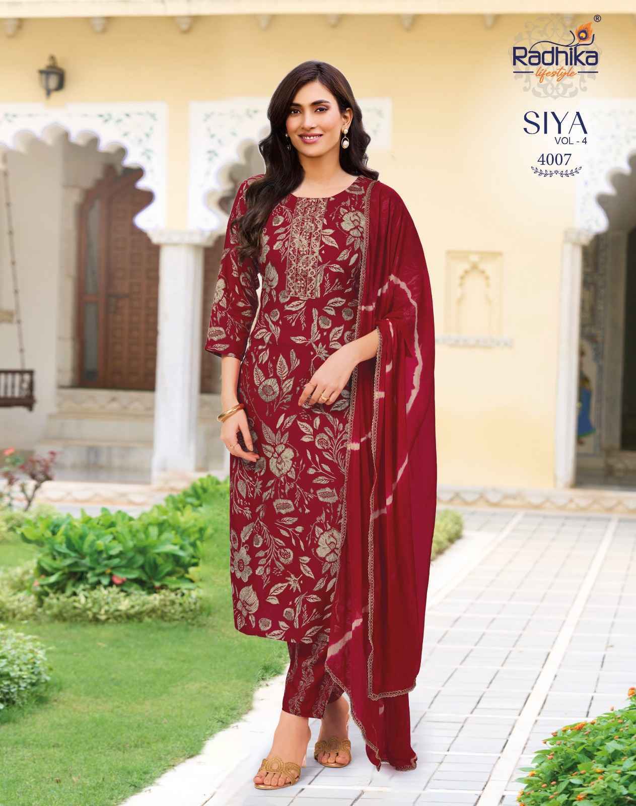Radhika Lifestyle Siya Vol 4 Reyon Kurti Combo 8 pcs Catalogue