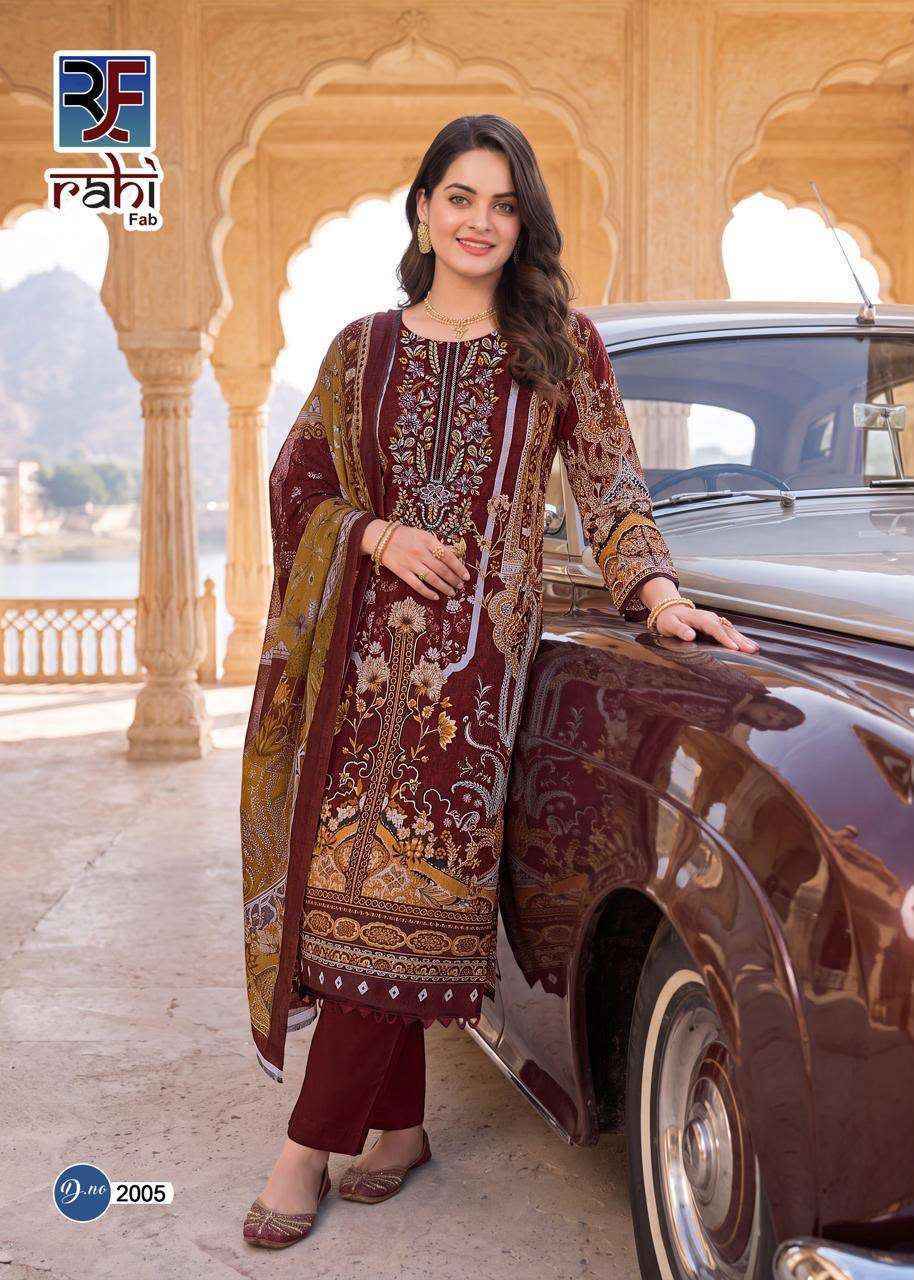 Rahi Fab Red Orchid Vol 2 Cotton Dress Material 8 pcs Catalogue