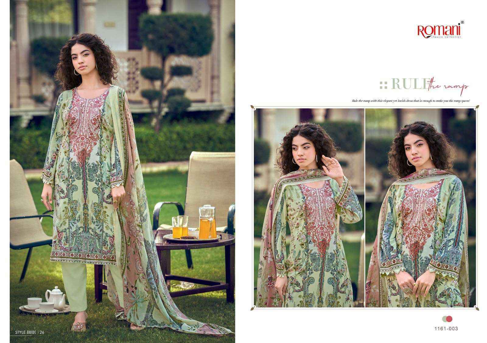 Romani Needle Wonder Vol 16 Cotton Dress Material 8 pcs Catalogue
