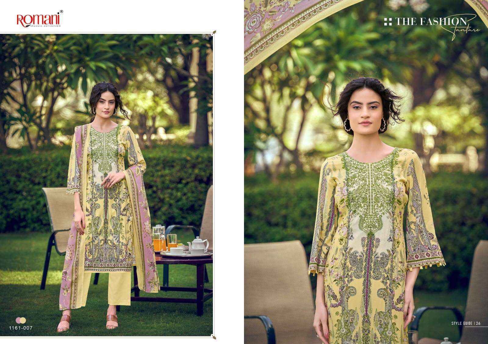 Romani Needle Wonder Vol 16 Cotton Dress Material 8 pcs Catalogue
