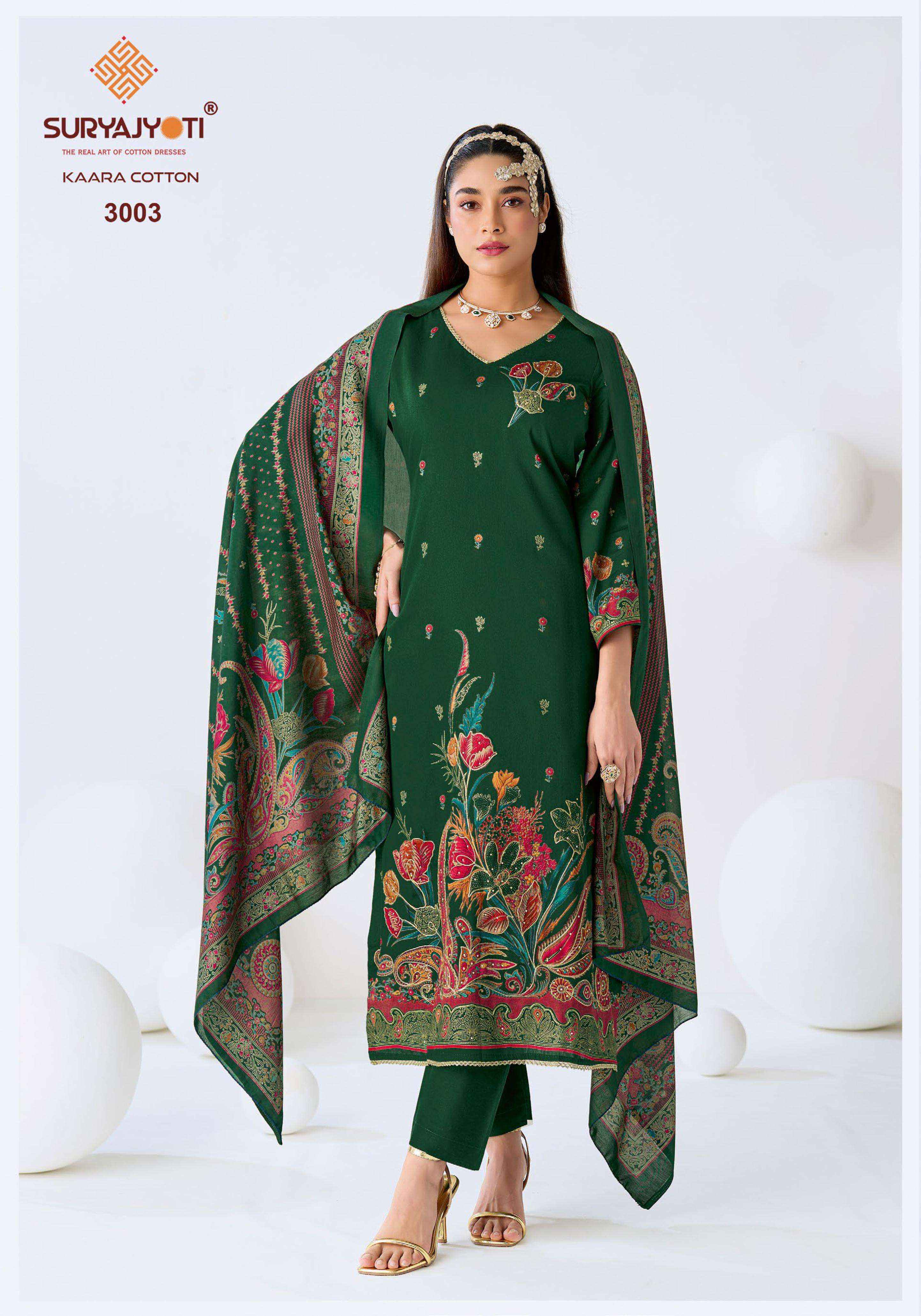 Suryajyoti Kaara Cotton Vol 3 Cotton Dress 6 pcs Catalogue