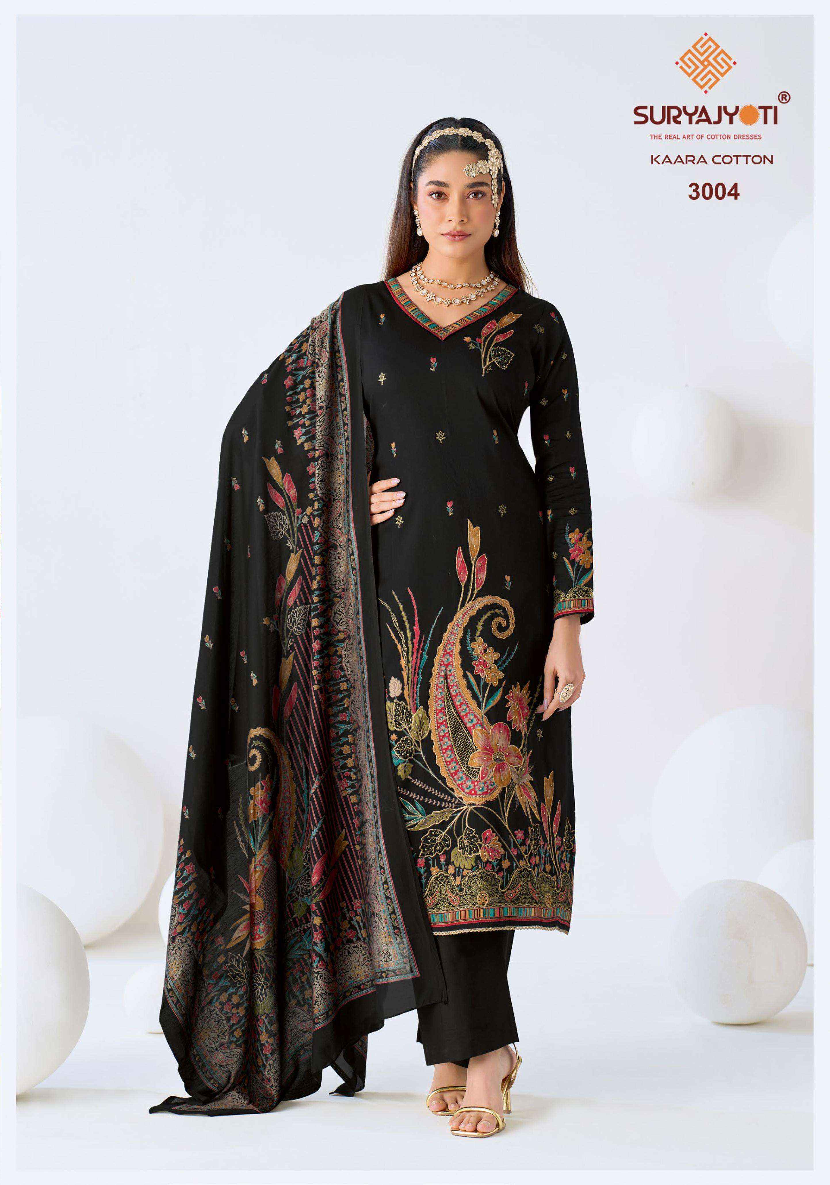 Suryajyoti Kaara Cotton Vol 3 Cotton Dress 6 pcs Catalogue