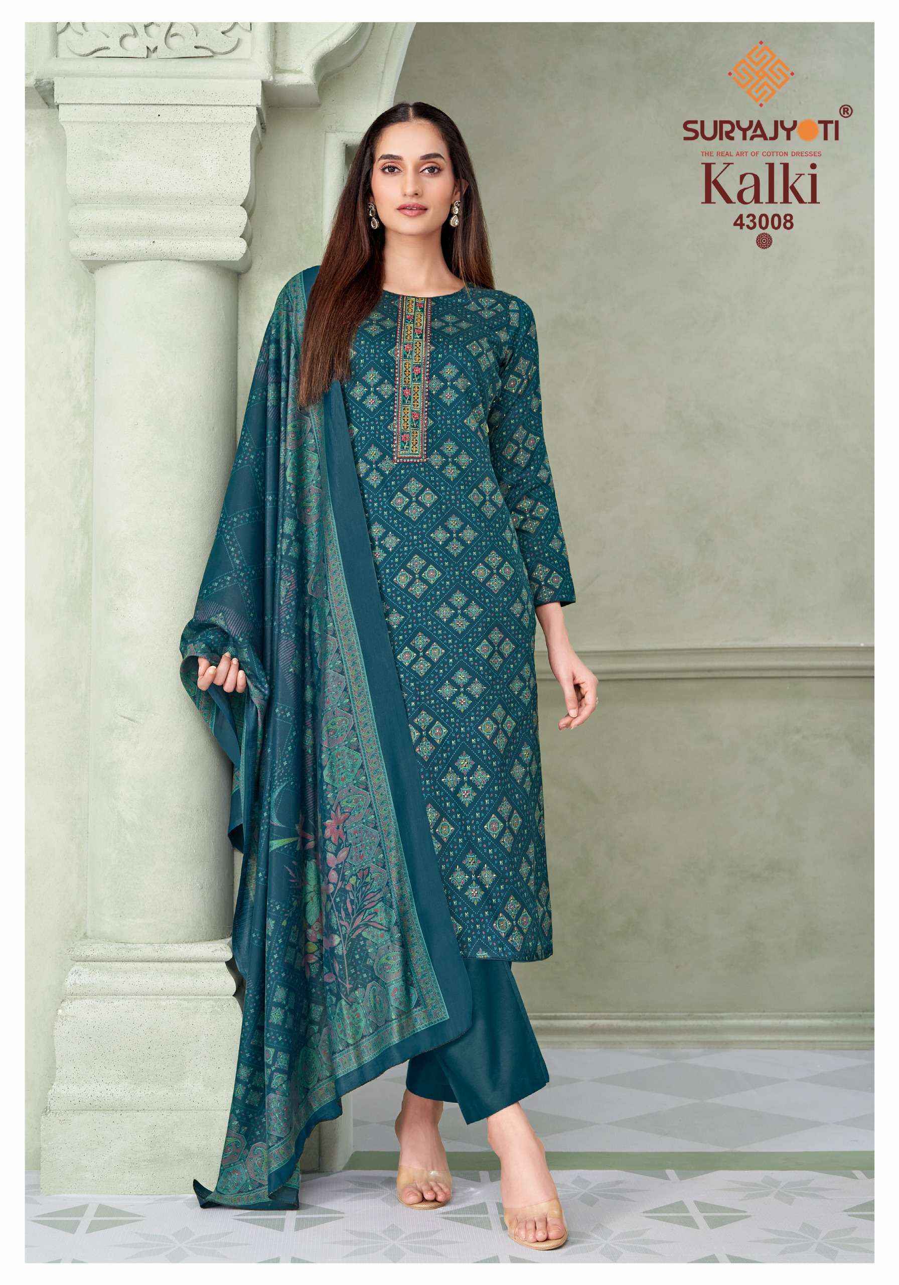 Suryajyoti Kalki Vol 43 Jam Satin Dress Material 8 Pcs Catalouge