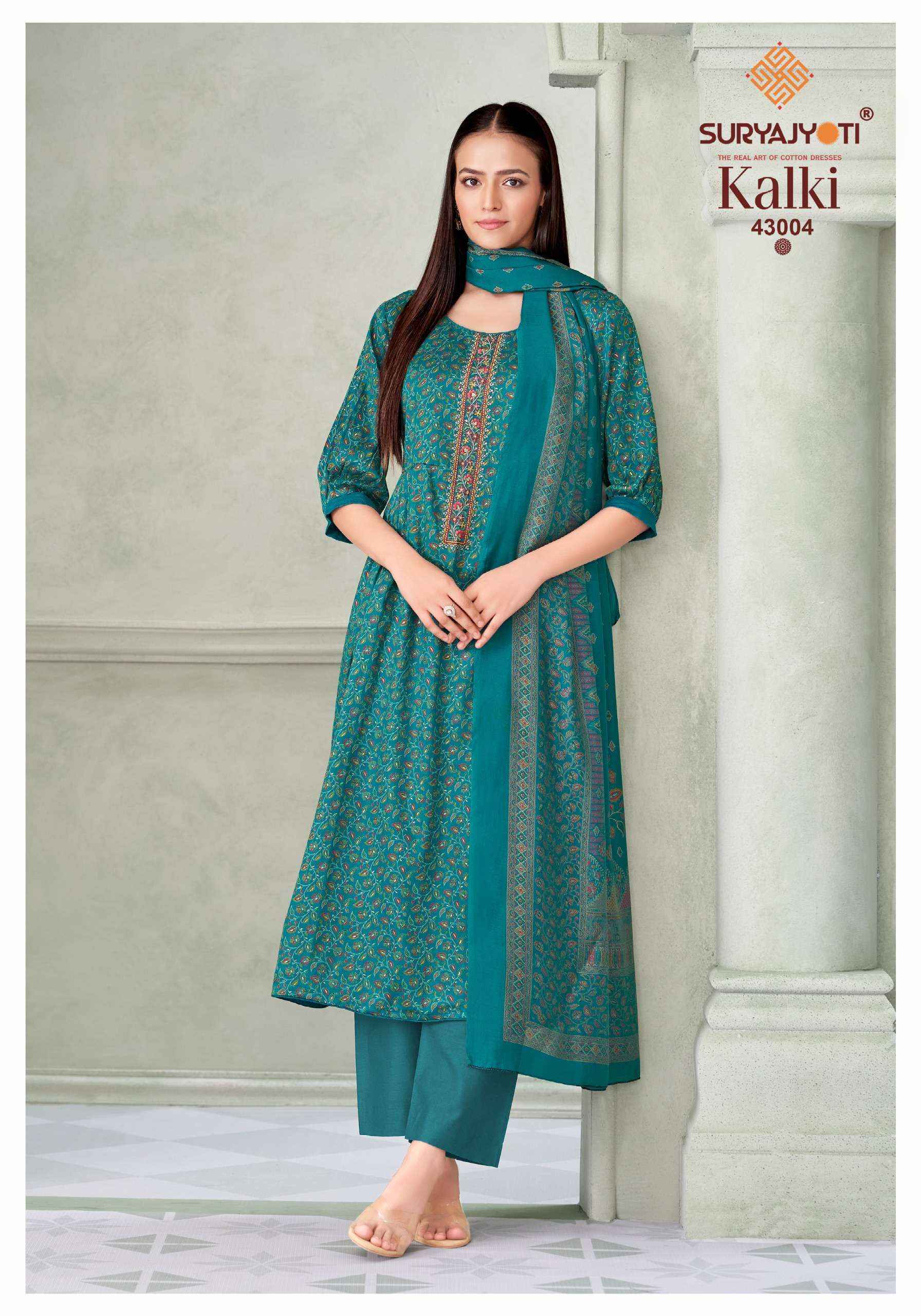 Suryajyoti Kalki Vol 43 Jam Satin Dress Material 8 Pcs Catalouge