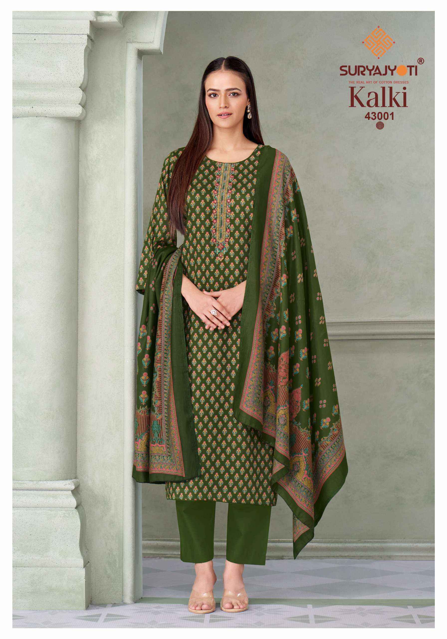Suryajyoti Kalki Vol 43 Jam Satin Dress Material 8 Pcs Catalouge