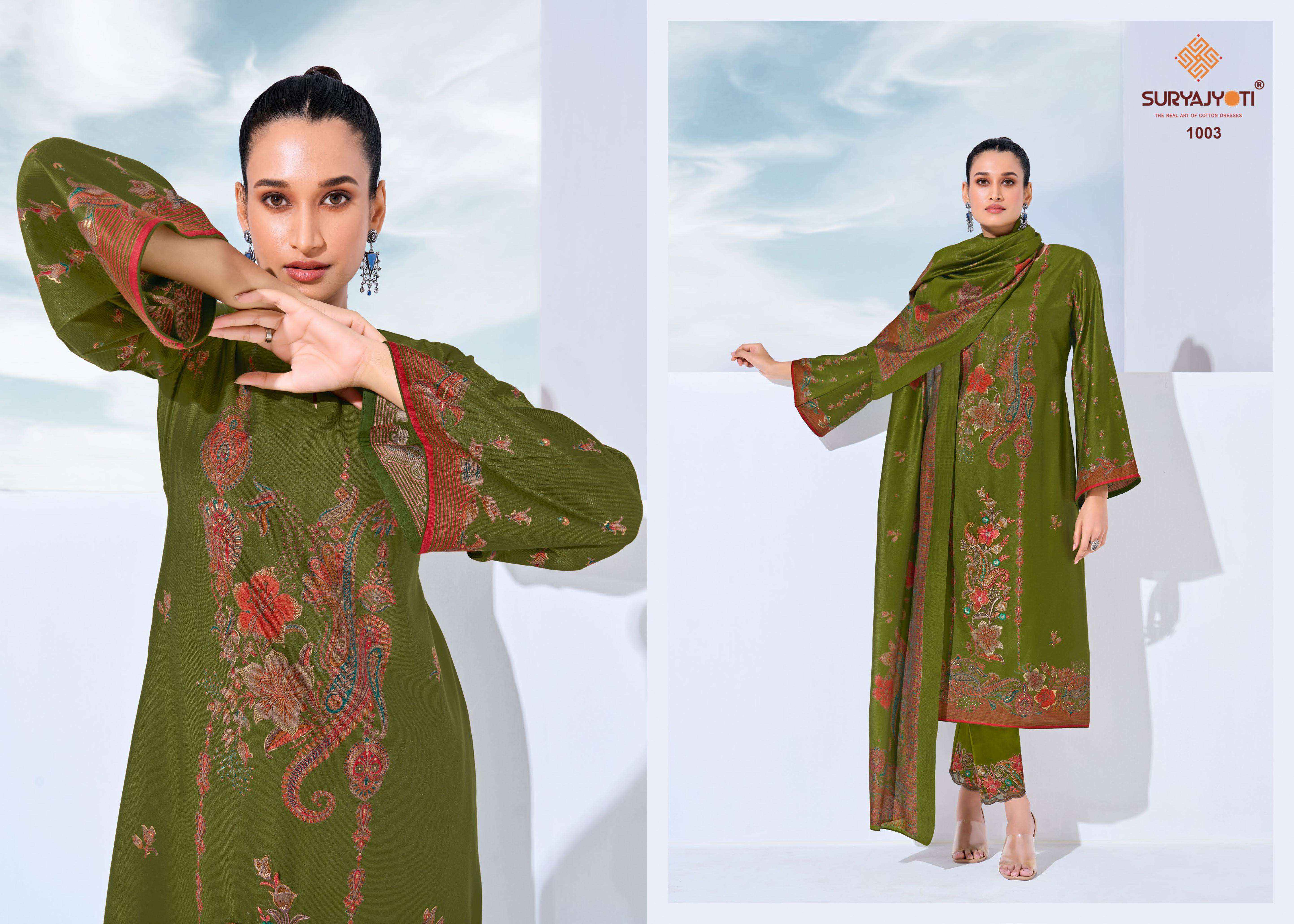 Suryajyoti Kashi Vol 1 Modal Dress Material 6 Pcs Catalouge