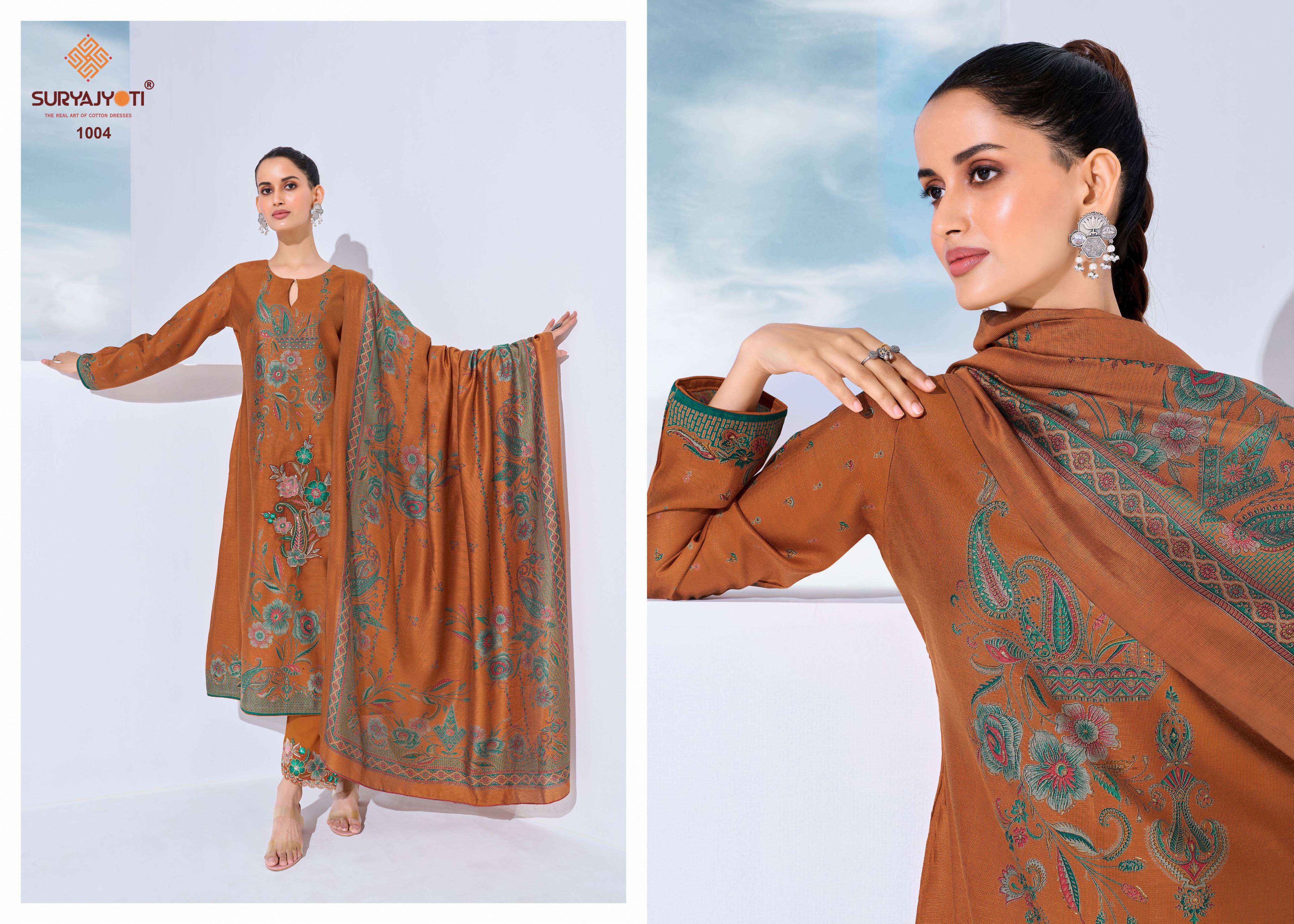 Suryajyoti Kashi Vol 1 Modal Dress Material 6 Pcs Catalouge