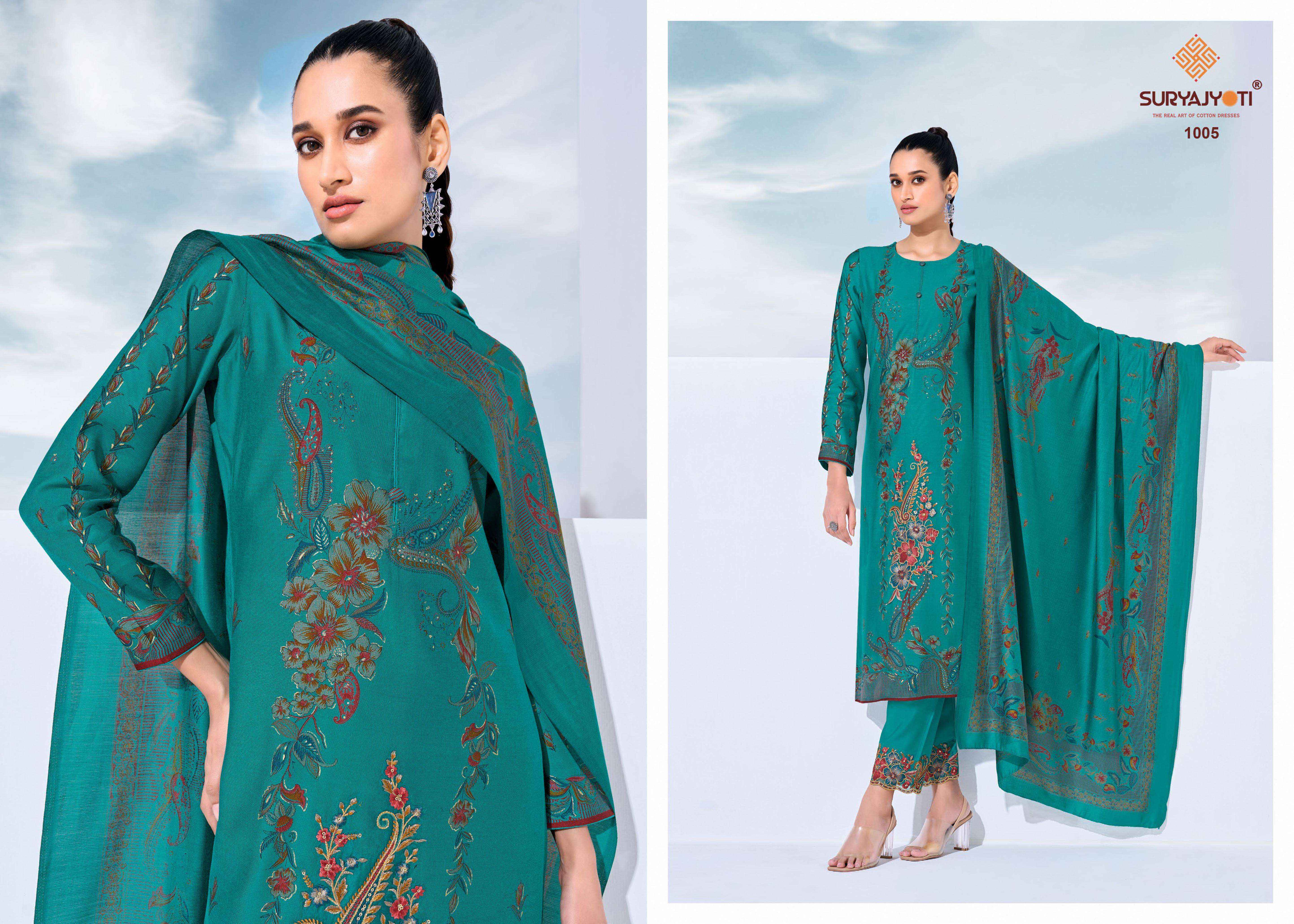 Suryajyoti Kashi Vol 1 Modal Dress Material 6 Pcs Catalouge
