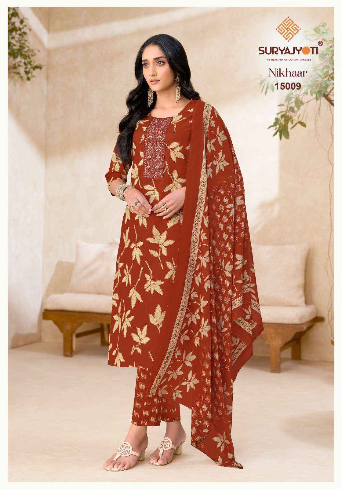 Suryajyoti Nikhaar Vol 15 Readymade Cotton Dress 10 pcs Catalogue