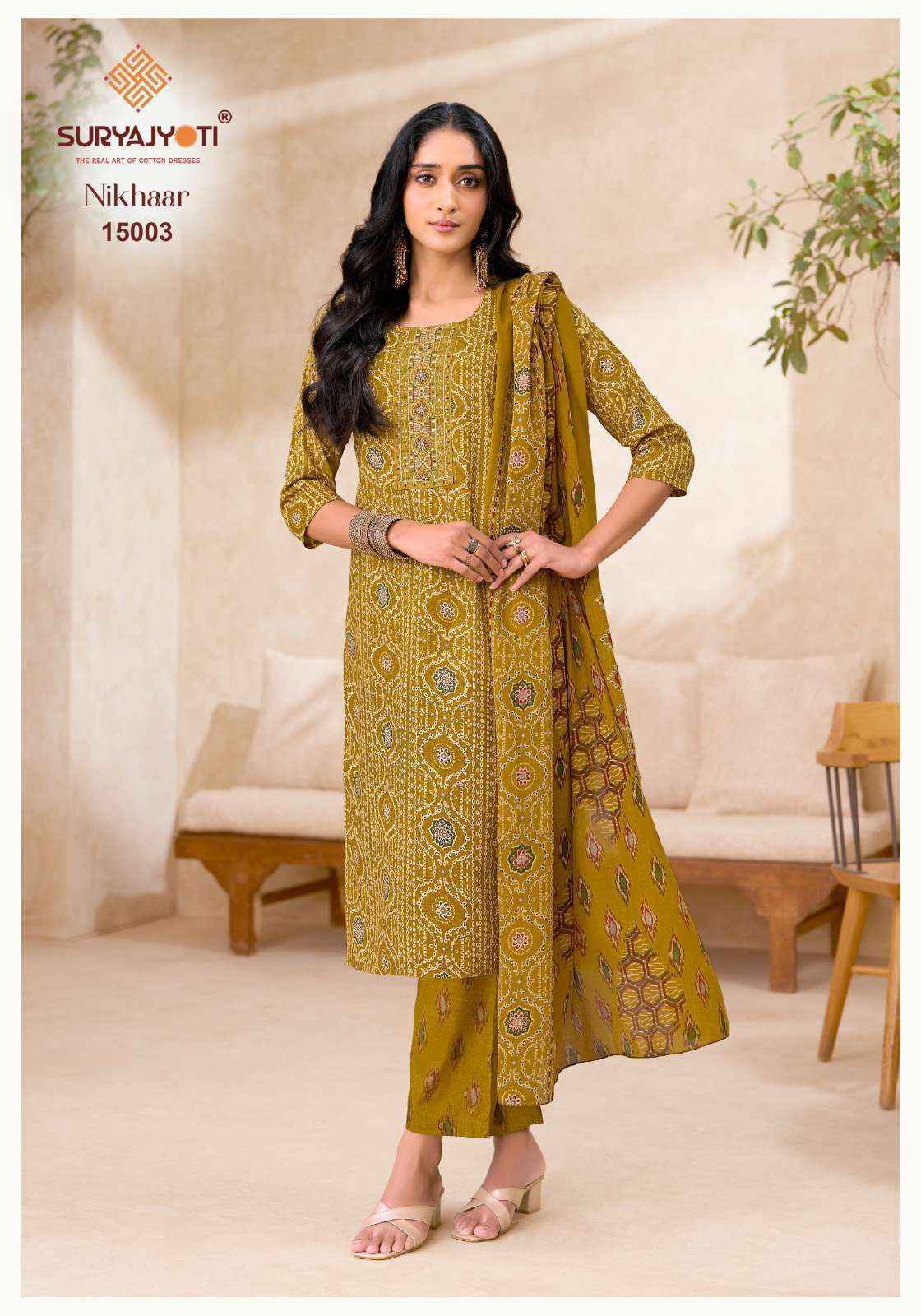 Suryajyoti Nikhaar Vol 15 Readymade Cotton Dress 10 pcs Catalogue