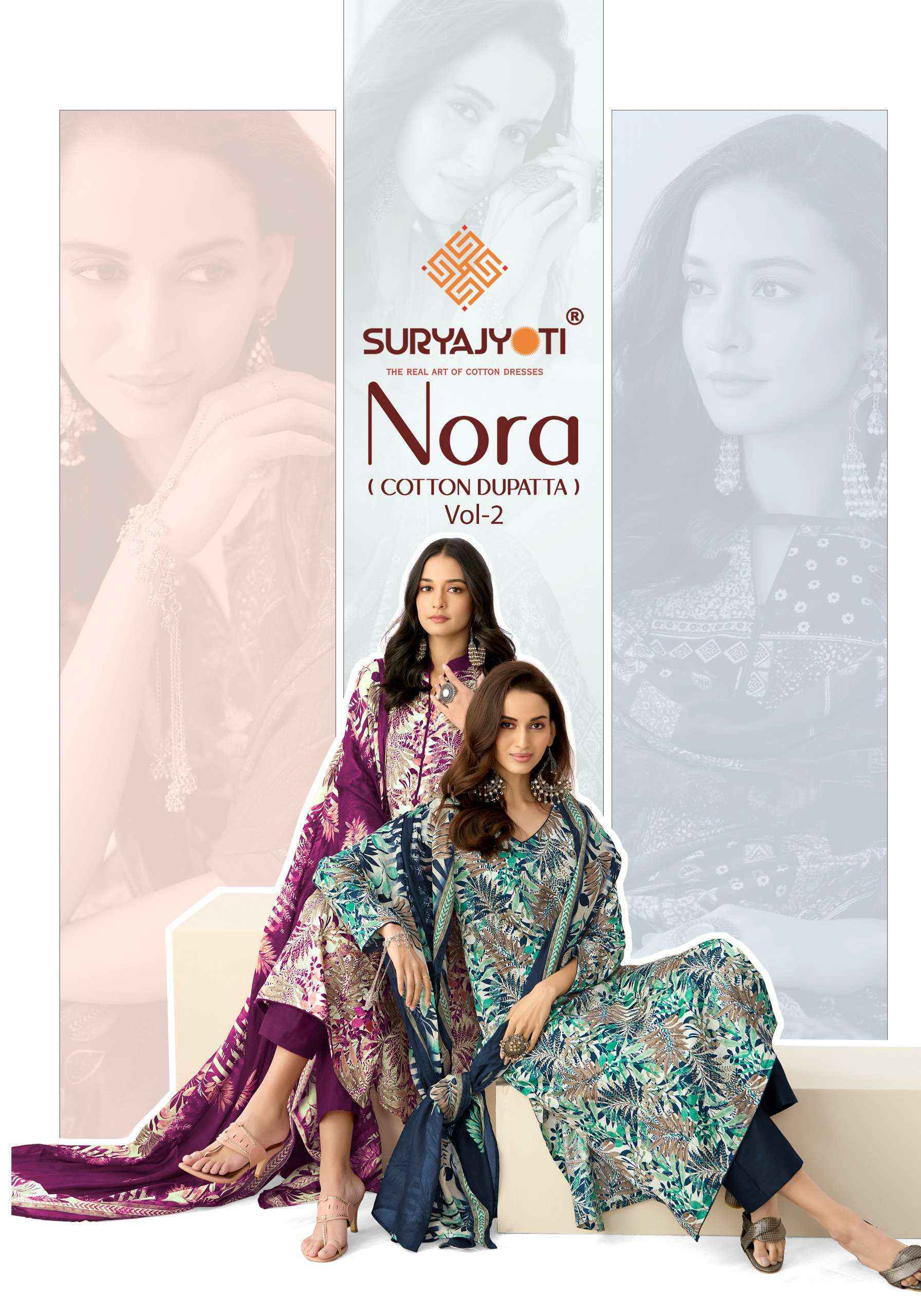 Suryajyoti Nora Vol 2 Jam Satin Dress Material 10 pcs Catalogue