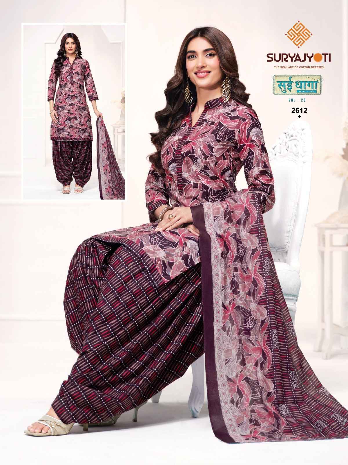 Suryajyoti Sui Dhaga Vol 26 Readymade Cotton Dress 20 Pc Catalouge