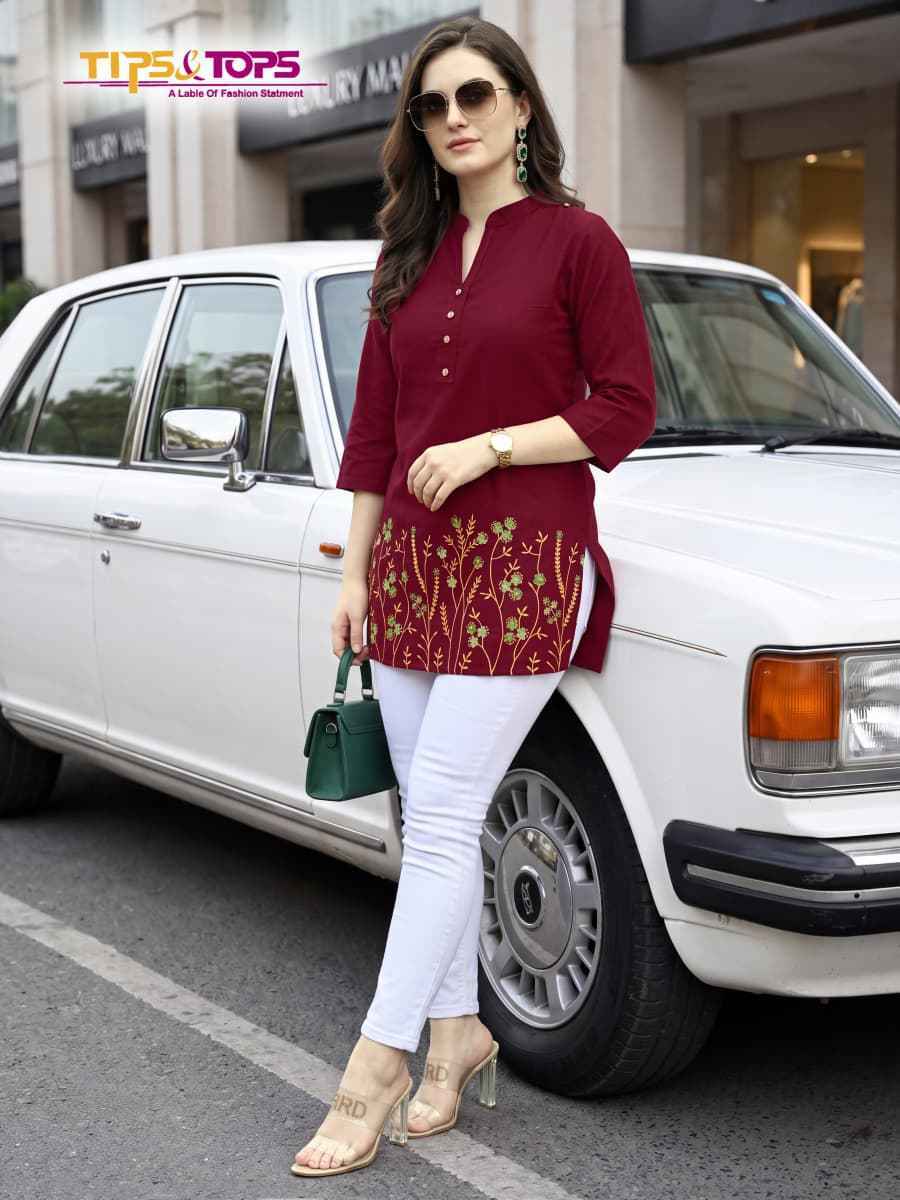 Tips & Tops PoloVol 2 Rayon Weastern Top 6 pcs Catalogue