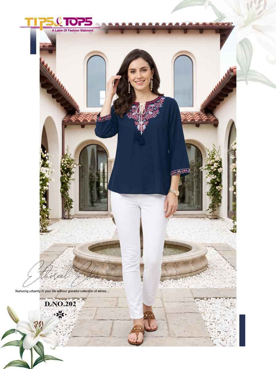 Tips & Tops Twinkle Vol 2 Rayon Top 6 Pcs Catalogue