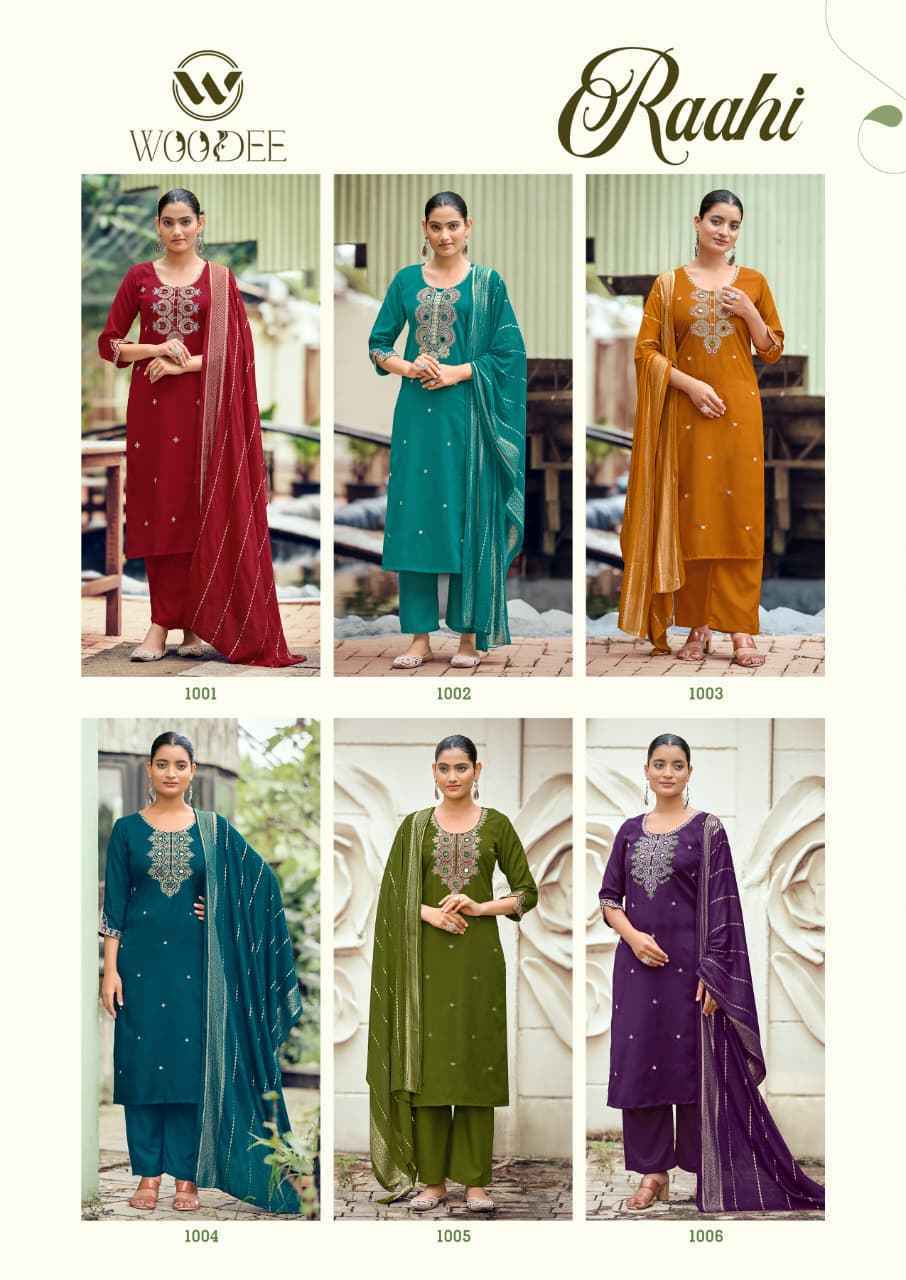 Woodee Raahi Viscose Silk Kurti Combo 6 pcs Catalogue