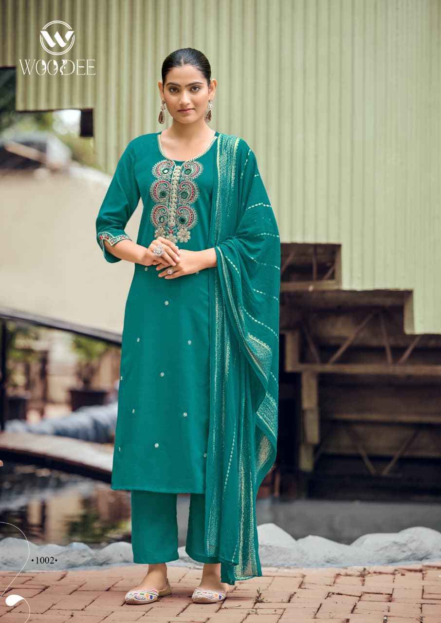 Woodee Raahi Viscose Silk Kurti Combo 6 pcs Catalogue