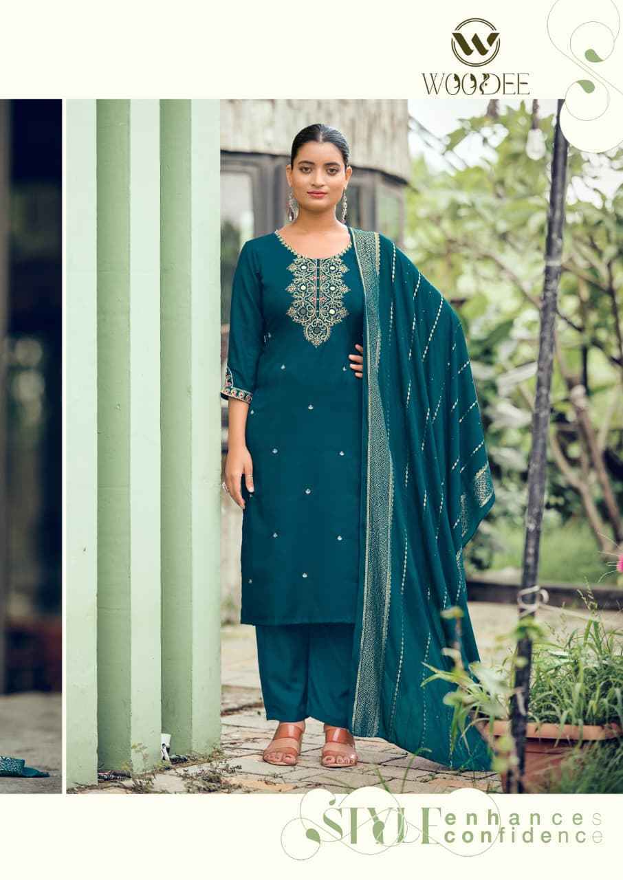 Woodee Raahi Viscose Silk Kurti Combo 6 pcs Catalogue
