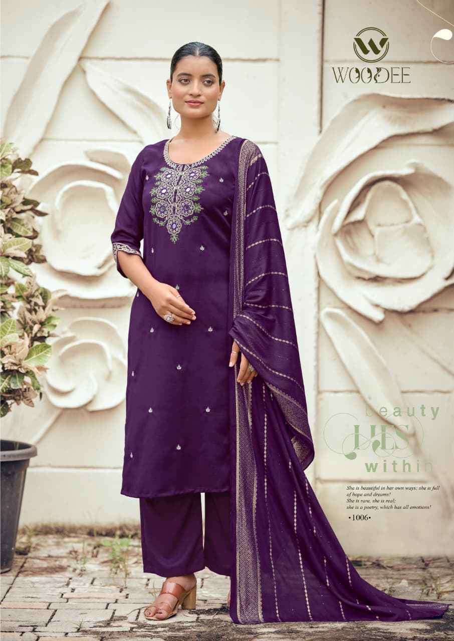Woodee Raahi Viscose Silk Kurti Combo 6 pcs Catalogue