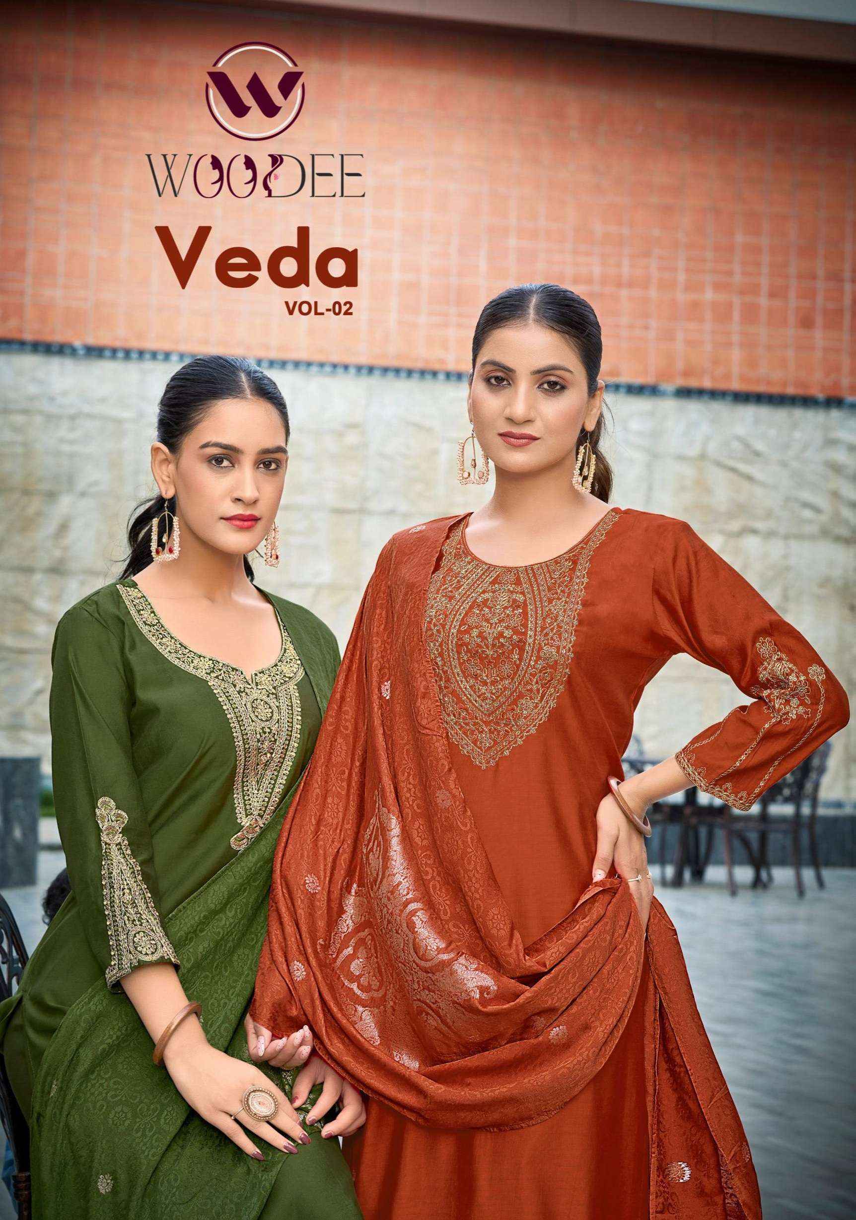 Woodee Veda Vol 2 Viscose Kurti Combo 6 pcs Catalogue