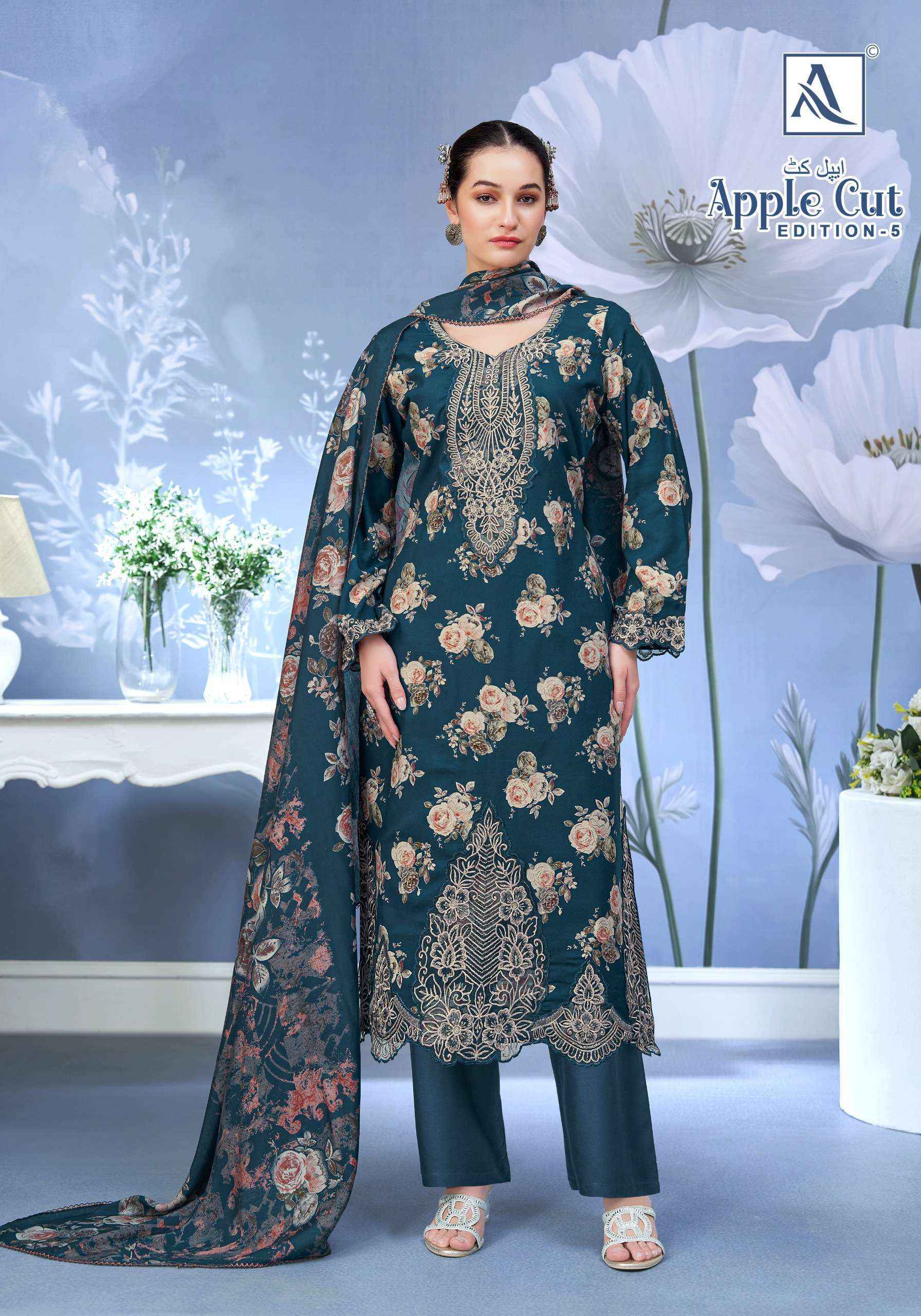 Alok Apple Cut Edition 5 Viscose Dress Material 6 pcs Catalogue