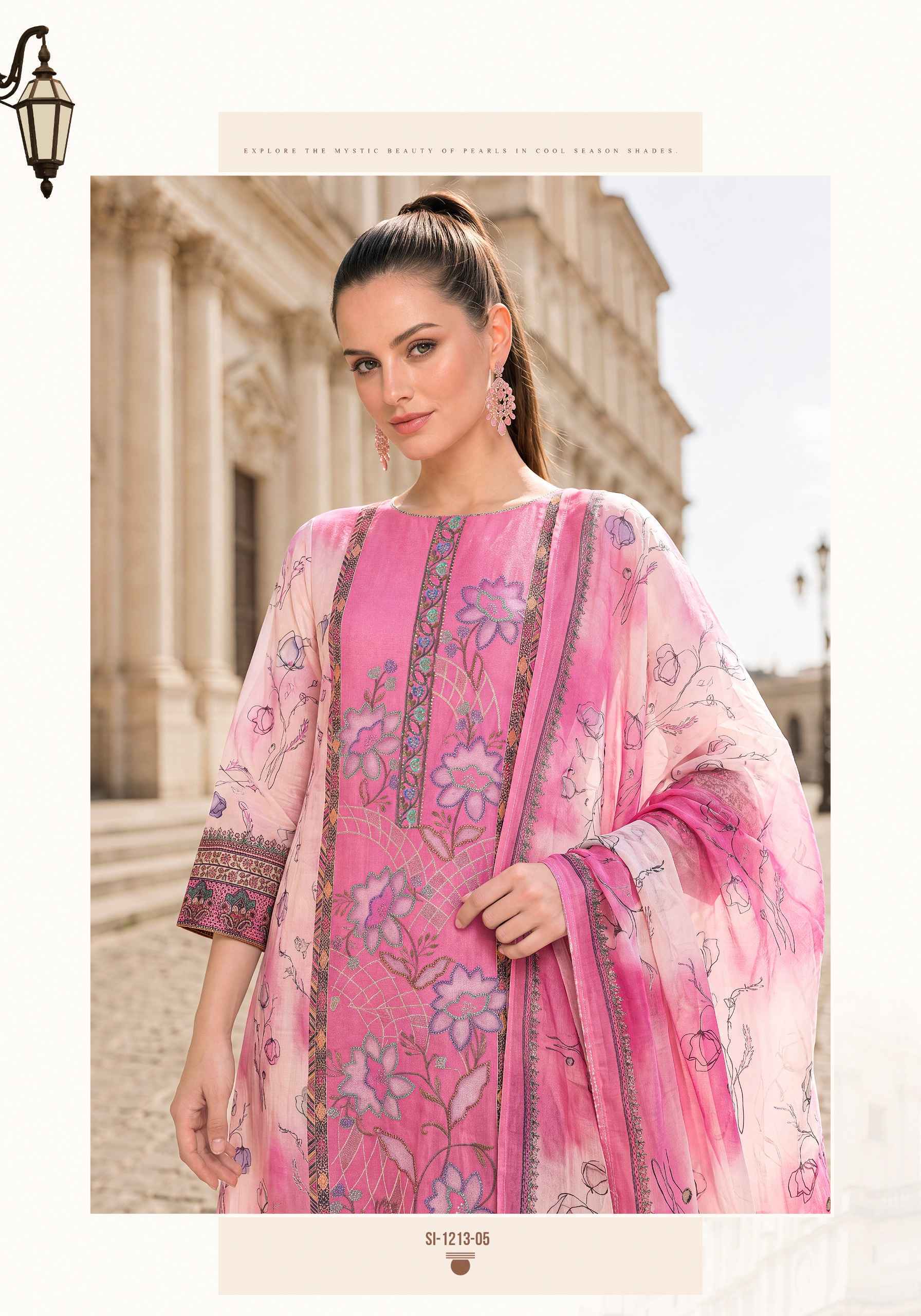 Alok Aveline Viscose Maslin Dress Material 6 pcs Catalogue